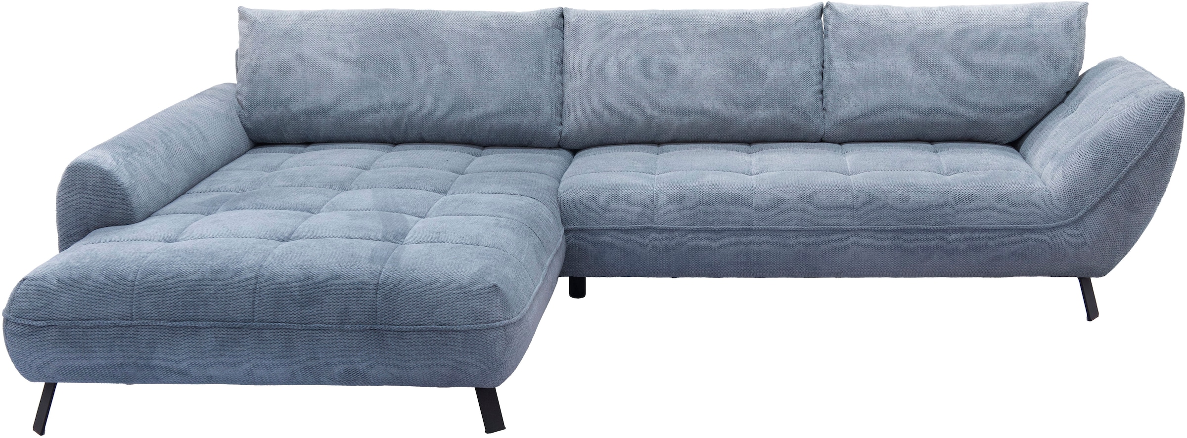 exxpo - sofa fashion Canapé d'angle »Biarritz modern und elegantes Mega Sofa mit tollem Sitzkomfort, L-Form« XXL– Longchair Ecke in hochwertiger Verarbeitung, Stellmasse 324x203 cm