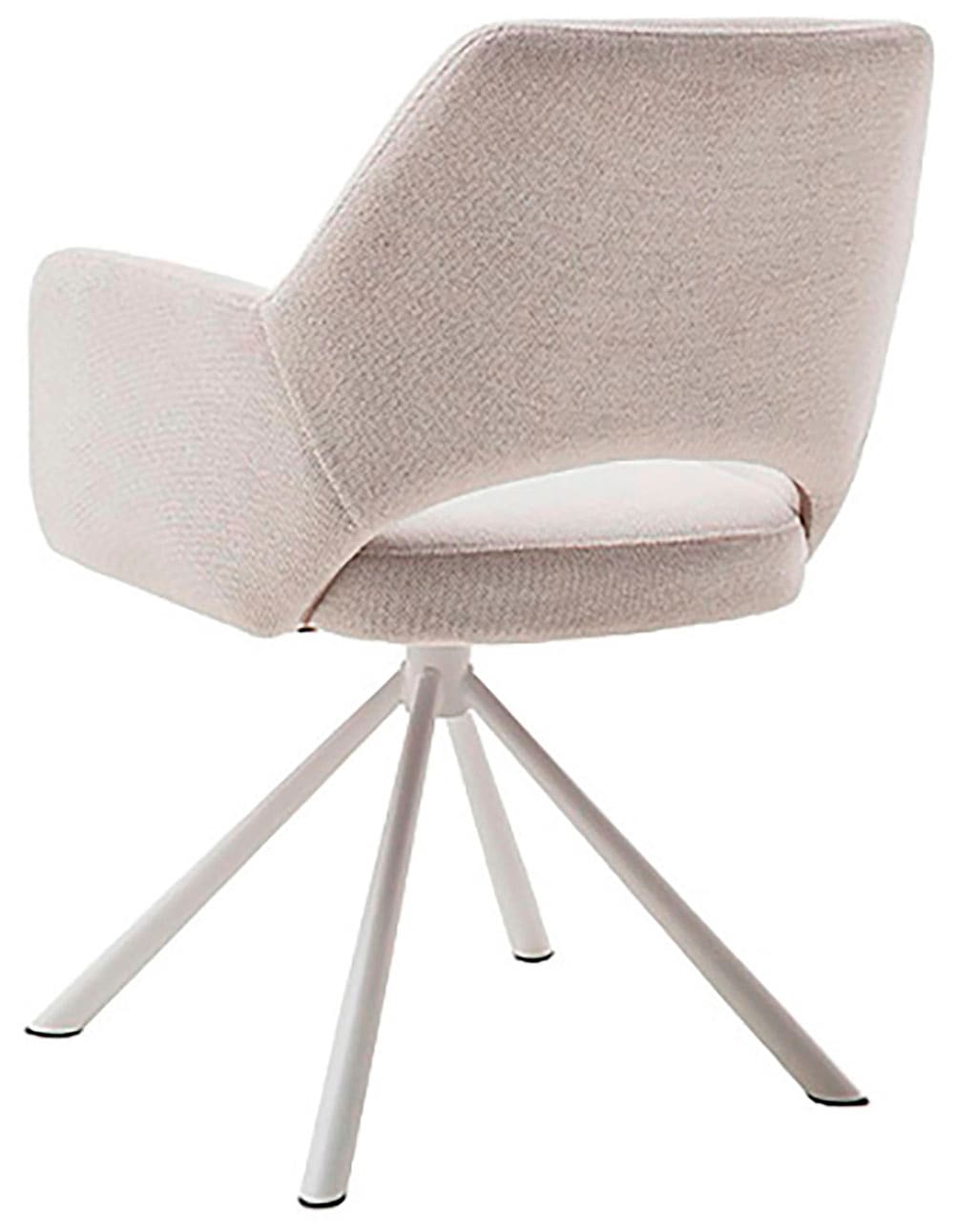 MCA furniture 4-Fussstuhl »BEVERLY« (Set) 2 Stk.Esszimmerstuhl,Chenilleoptik,360°drehbar,Sitzhöhe 49cm,belastbar 120kg