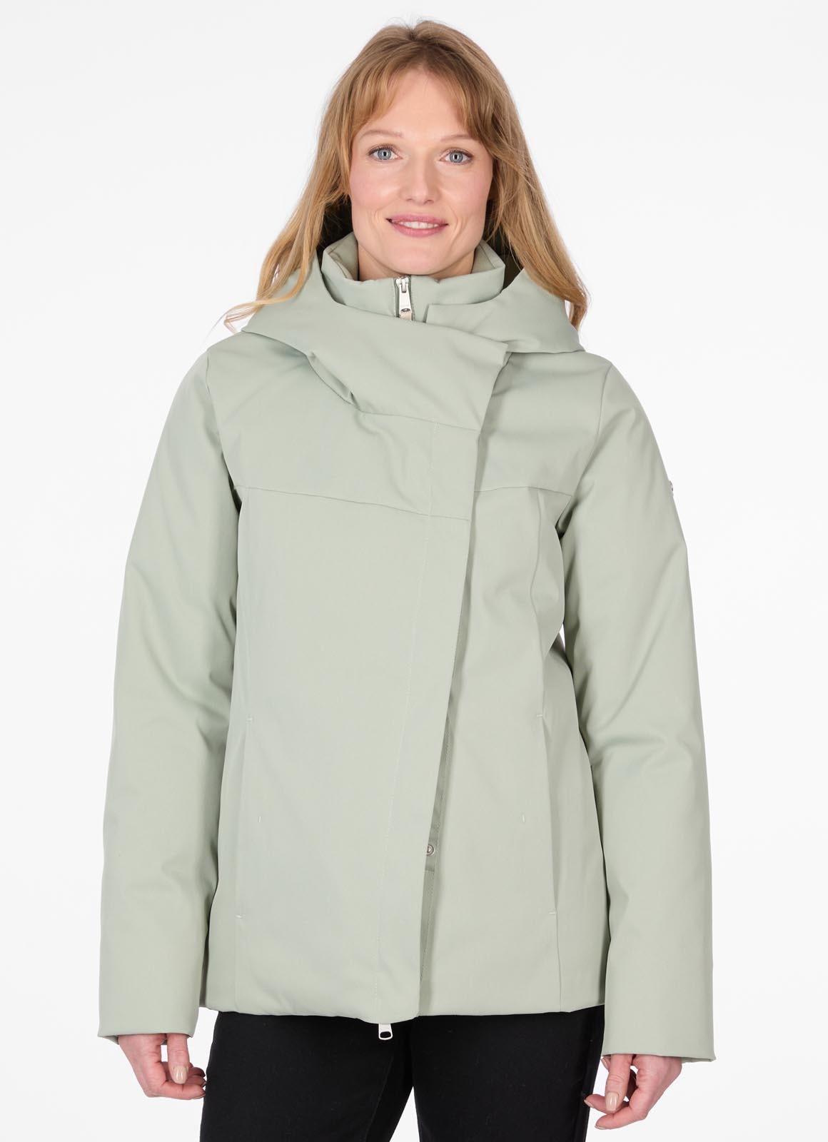 Ragwear Funktionsjacke »PAVLEEN SHORT« mit Kapuze wasserabweisend, gefüttert, mit Kapuze und Stehkragen in 2in1 Optik