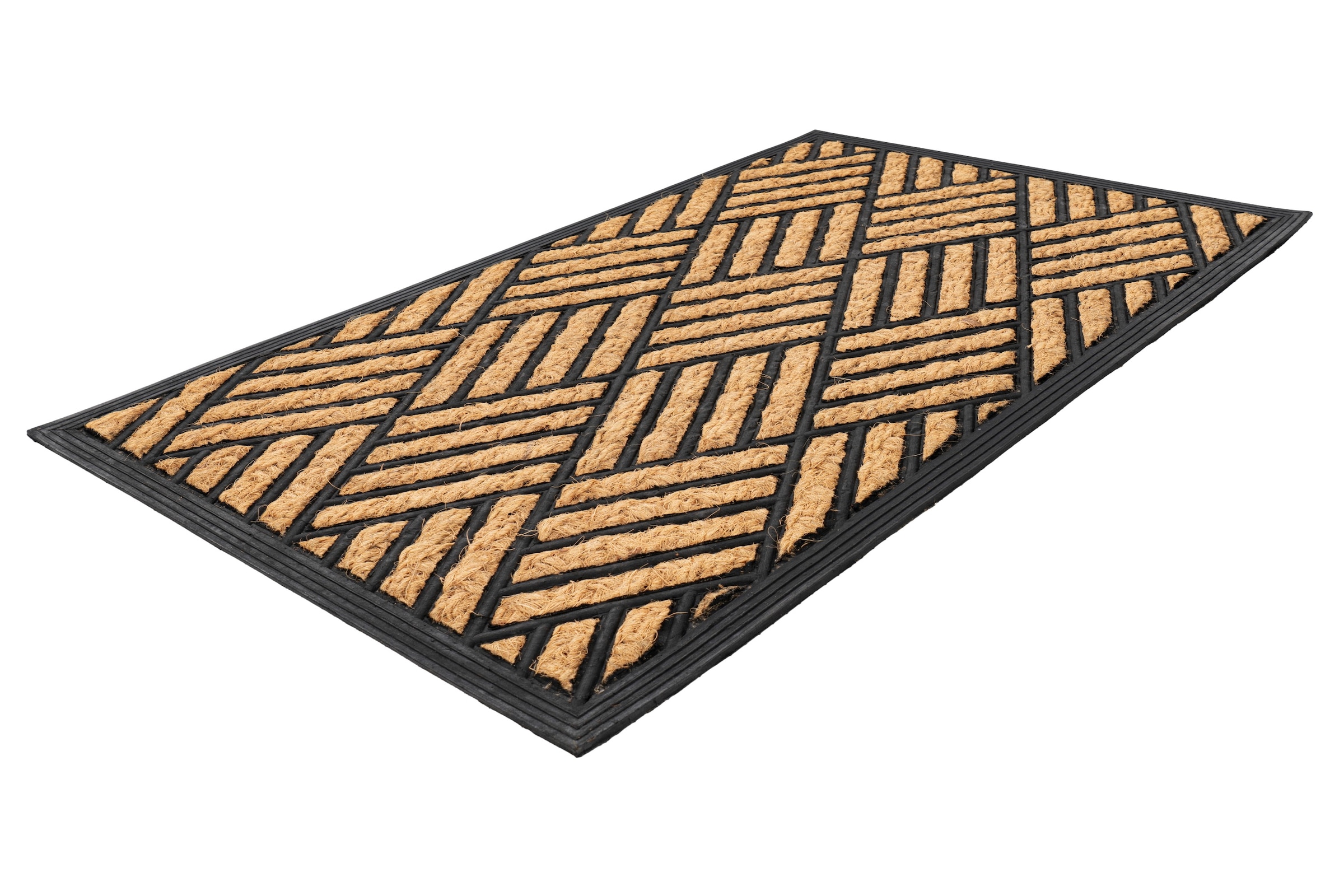 Kayoom Fussmatte »Entry 425« rechteckig 11 mm Höhe Türmatte, Kokos Gummi, Eingang