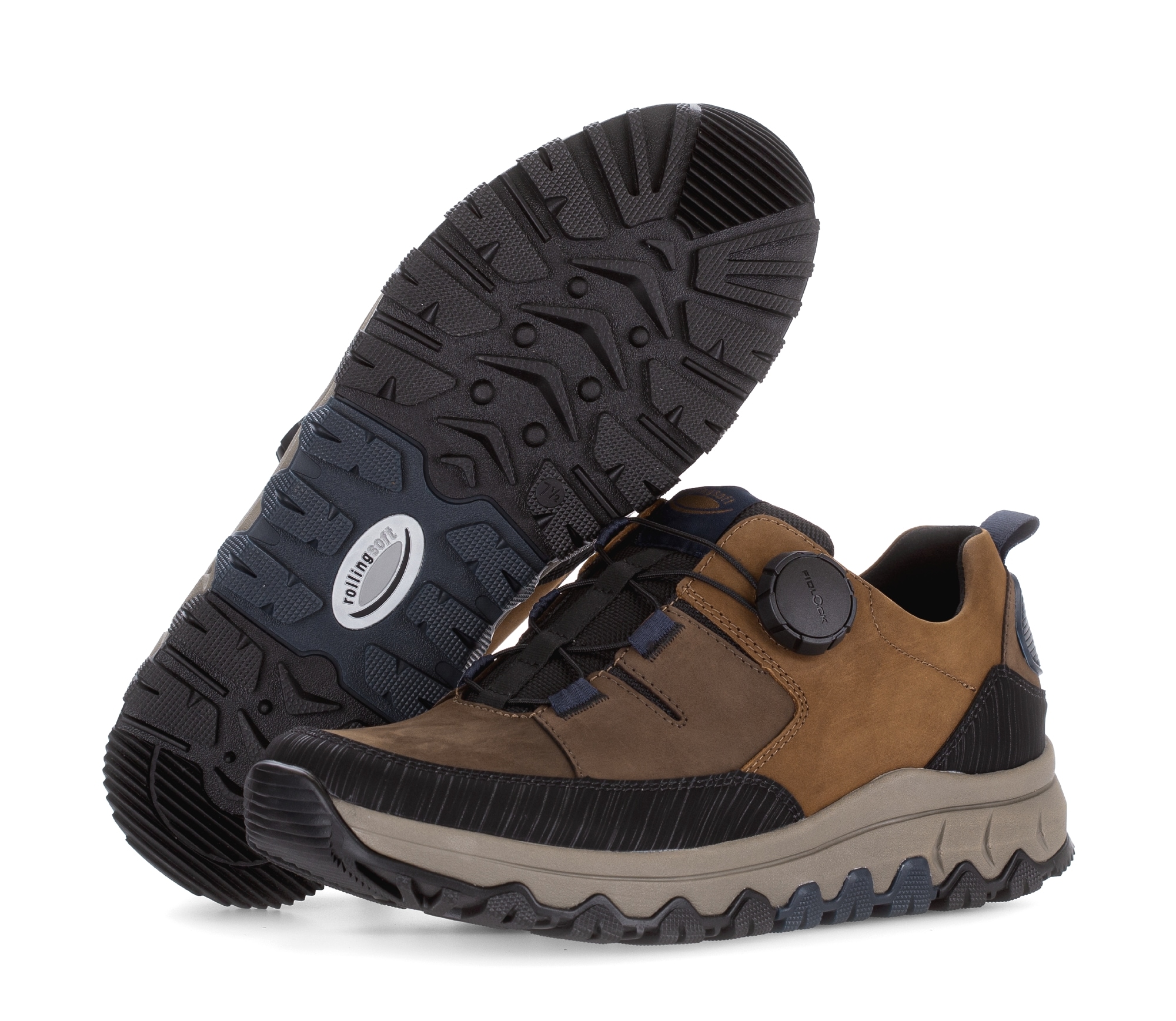 rollingsoft Sneakers  , chaussure confort, chaussure basse avec fermeture à tourniquet, largeur confortable G