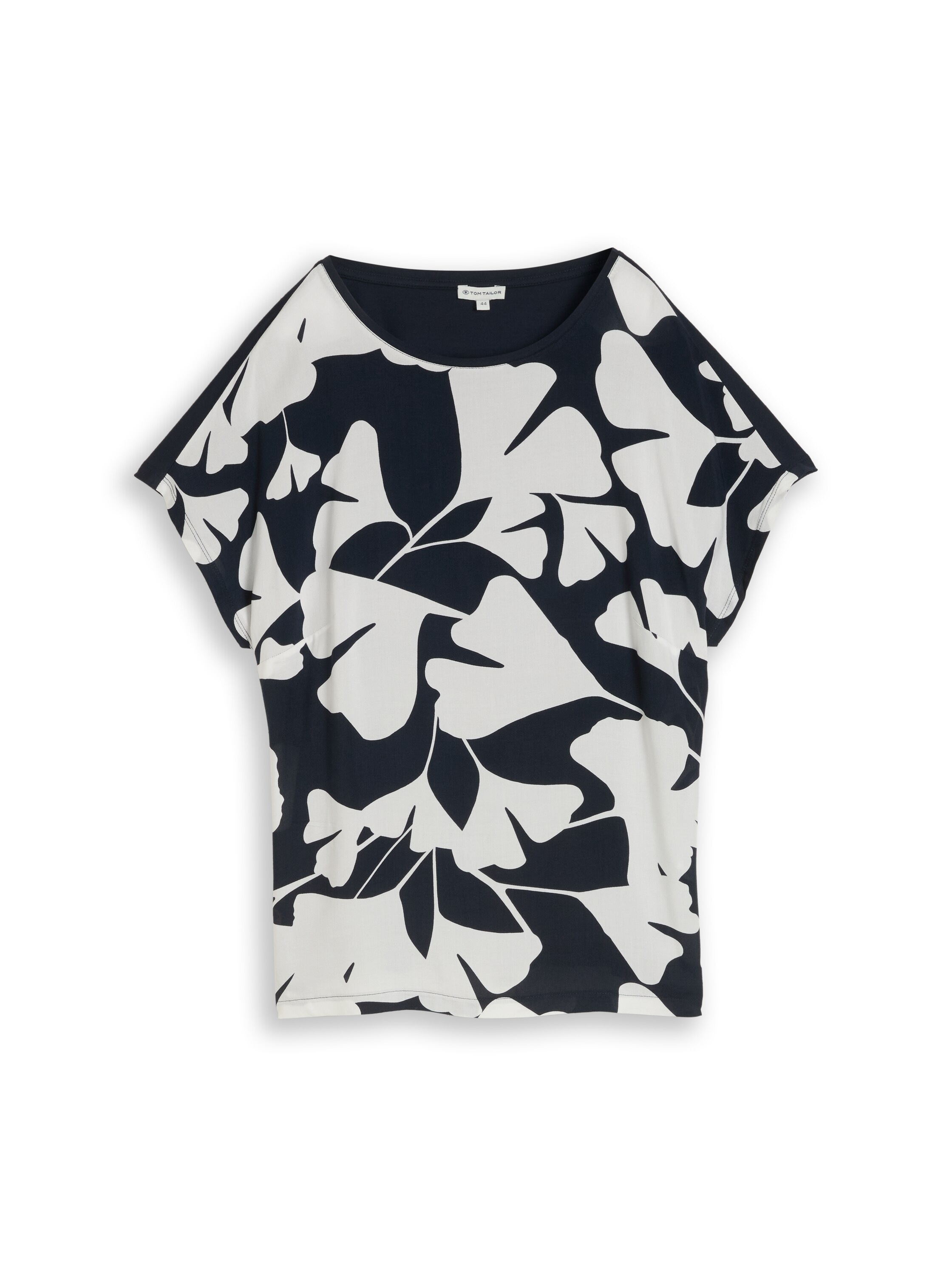 TOM TAILOR PLUS Kurzarmshirt Sommershirt mit grafischem Muster - Grosse Grössen