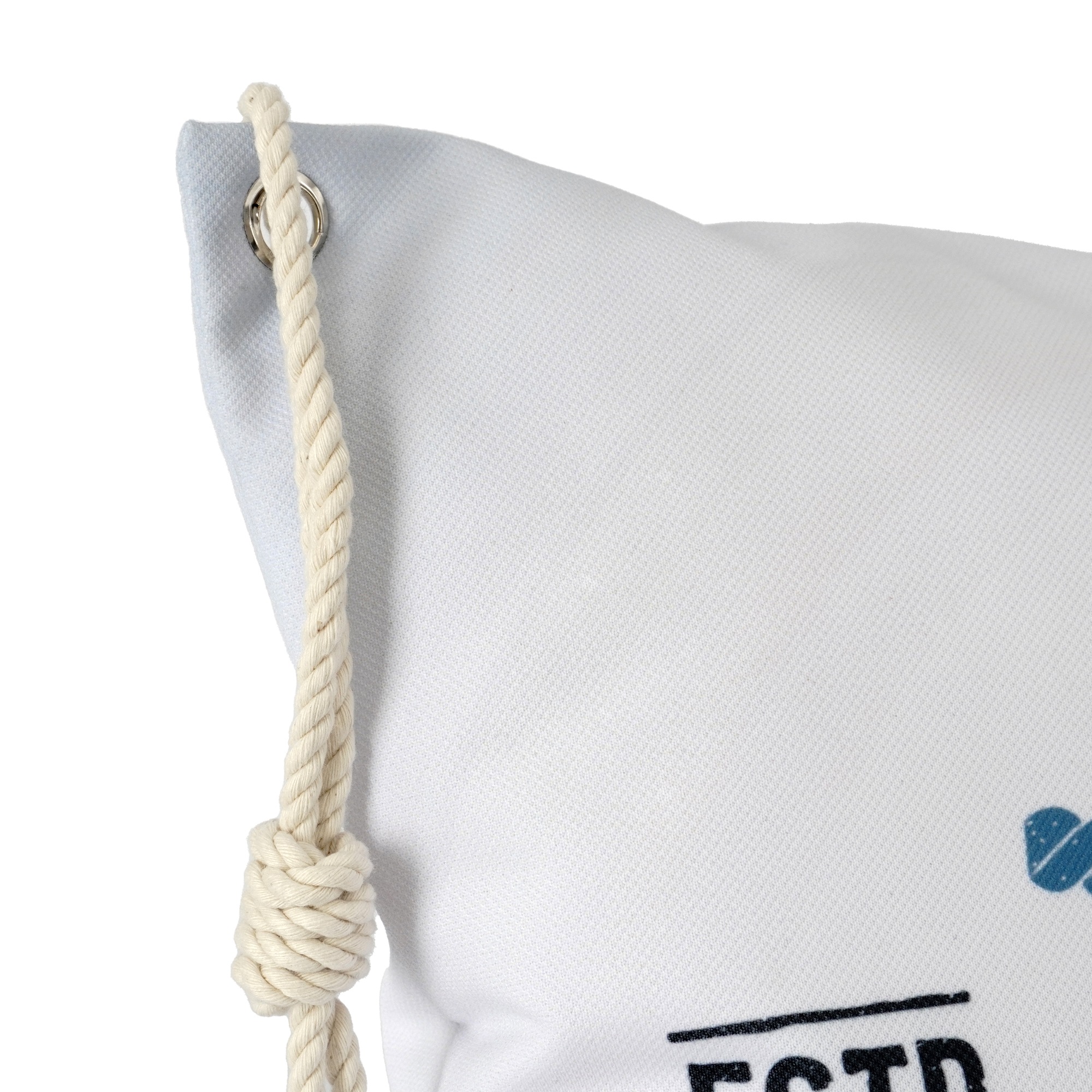 queence Dekokissen »Sylt 40x40/50x50cm Outdoor-Kissenbezug Garten« Kissenhülle mit Öse und Kordel Kissenbezug Maritim