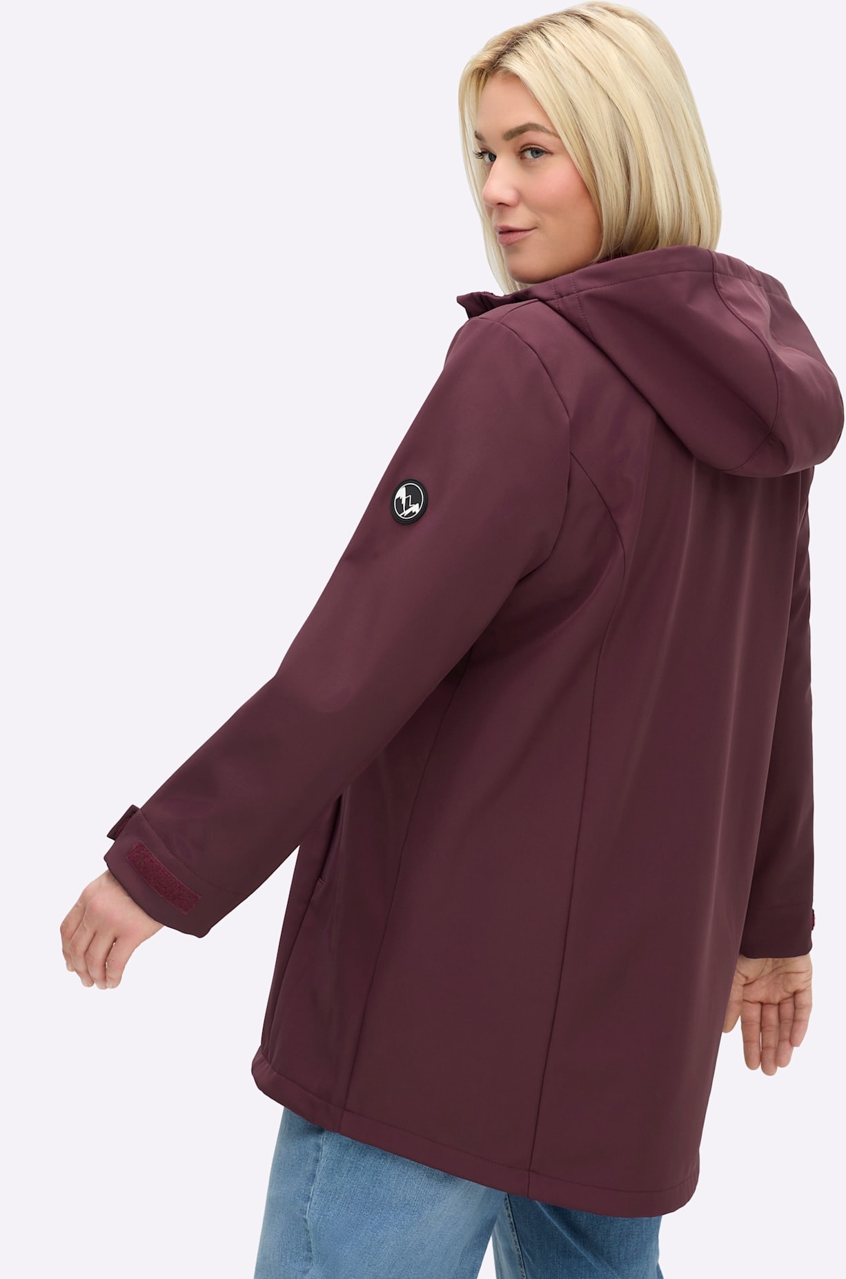 Sheego Softshelljacke mit Kapuze