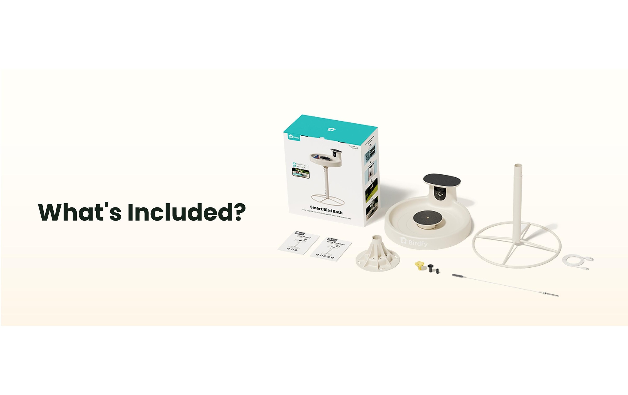 Birdfy Mangeoire pour oiseaux »Vogelbad mit Kamera« Solarbetrieben, KI und Video Vogelerkennung