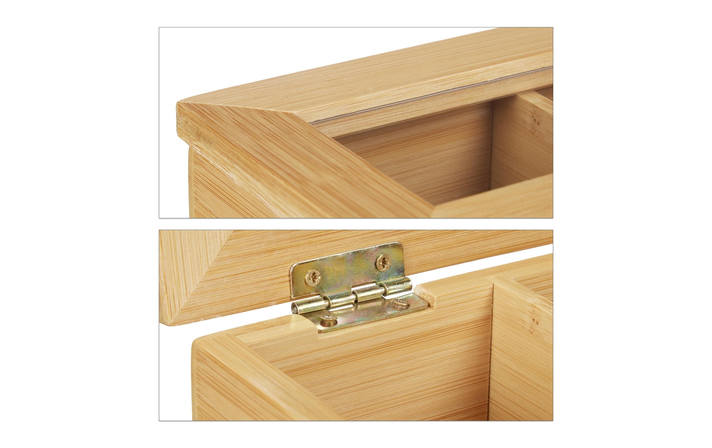 relaxdays Teebox »12 Fächer« 1 Stk. tlg. Holzart: Bambus (China)