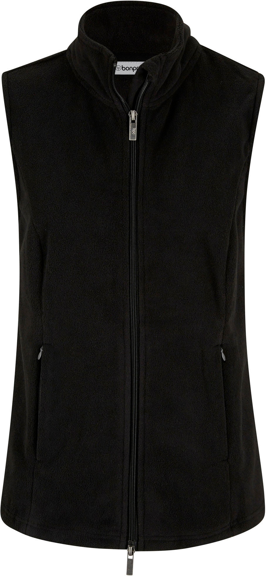 bonprix Fleeceweste »Fleece-Weste mit Taschen« aus Fleece, mit Reissverschlusstaschen, mit Stehkragen, unifarben