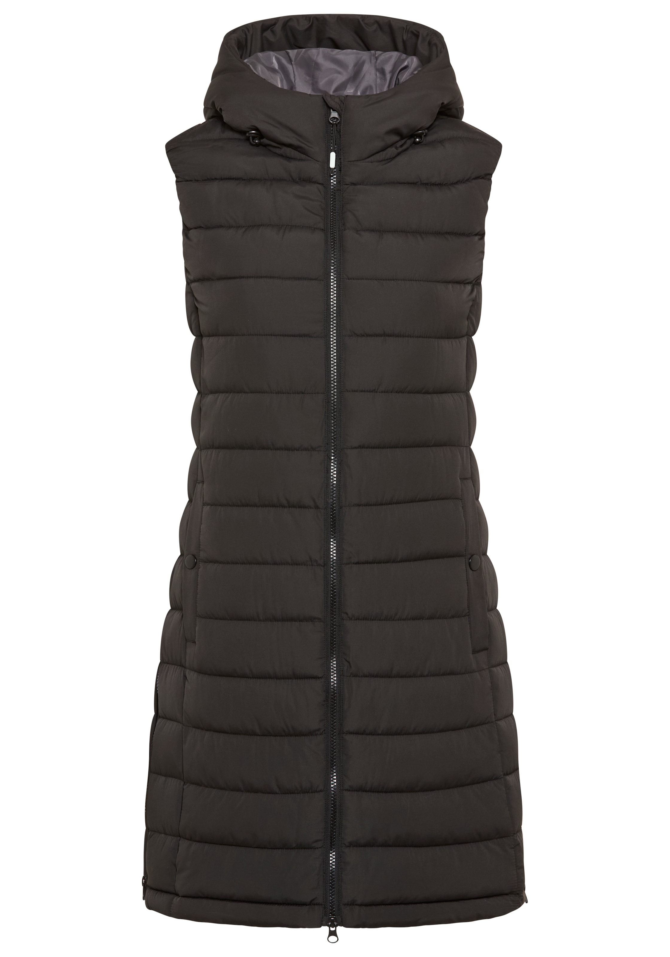 KangaROOS Gilet long Wattiert, mit Reissverschluss-Schlitzen