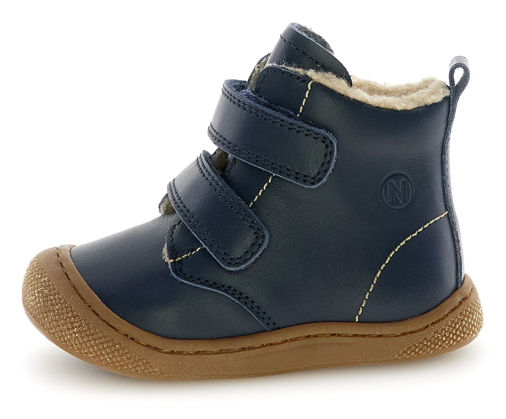 Naturino Chaussures de marche »Bubble Wide«  bottes à scratch avec doublure en laine, gabarit de taille à télécharger