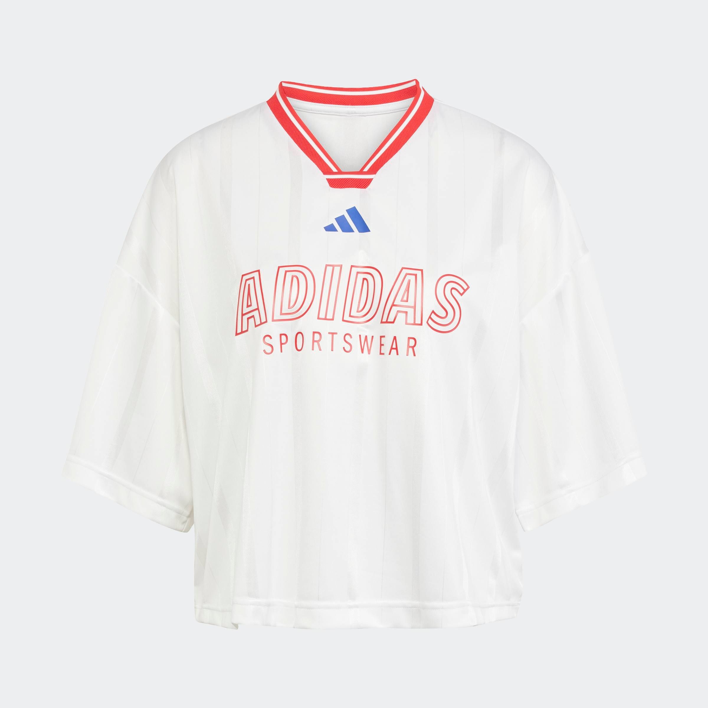 adidas Sportswear T-Shirt »W TIRO GC BF T« lockerer Boyfriend-Fit, mit V-Ausschnitt, länger geschnittene Ärmel