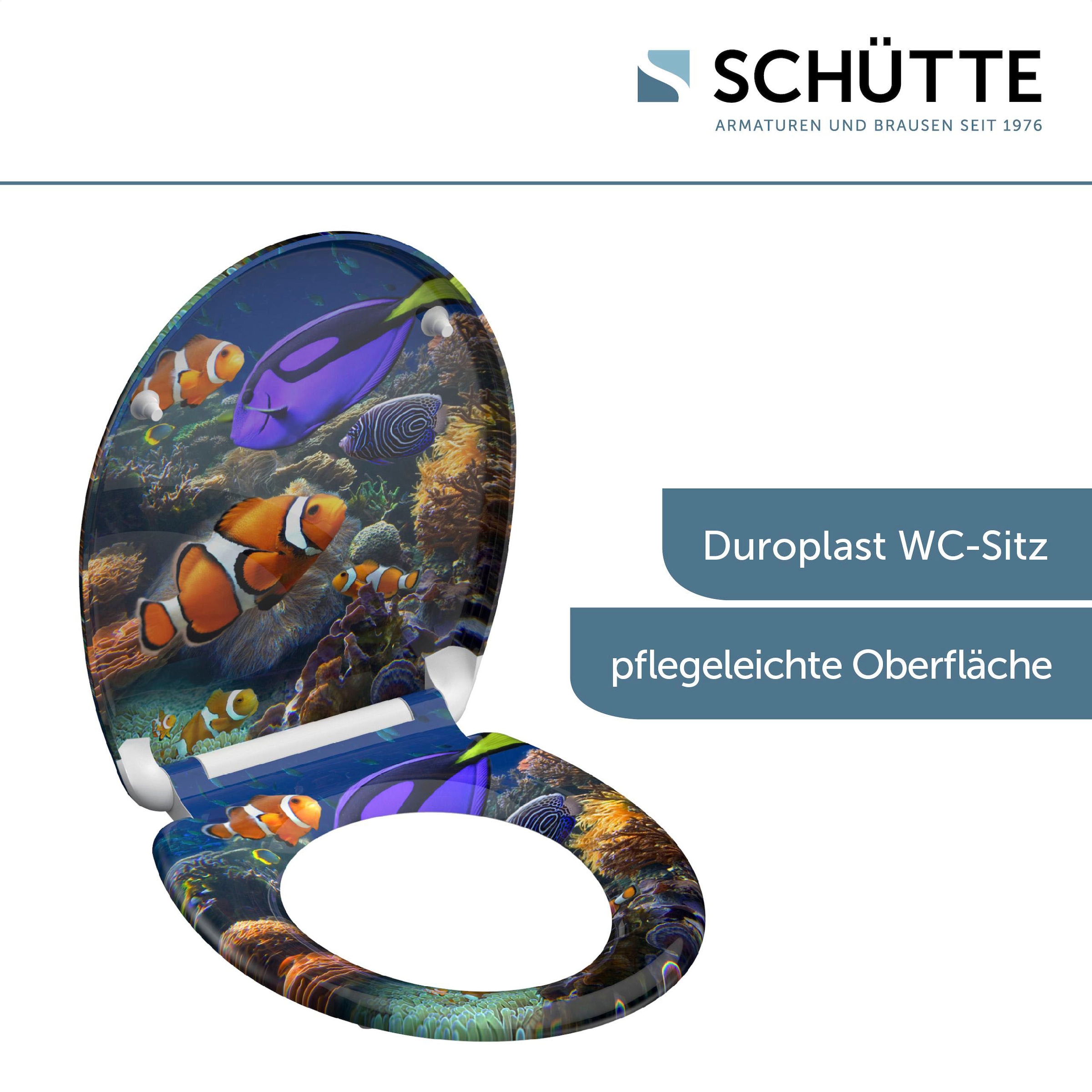 Schütte WC-Sitz »SEA LIFE« bruchsicher und kratzfest, Absenkautomatik, Standardmass