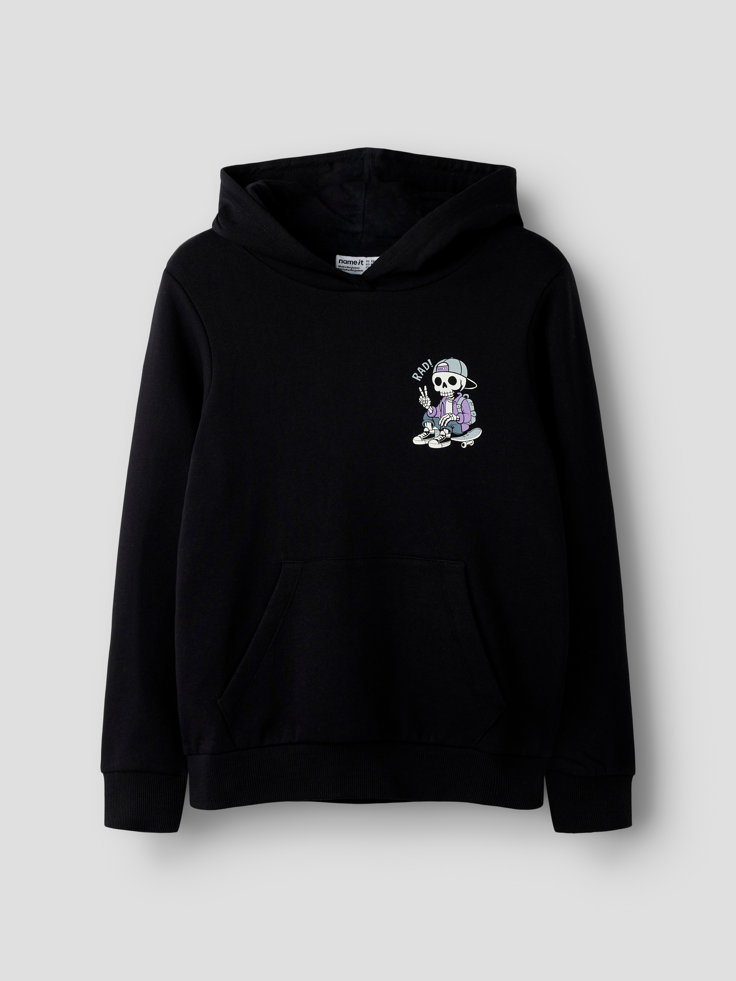 Name It Kapuzensweatshirt »NKMLASSE LS SWE WH BRU BOX PS NOOS«, Baumwolle, regular fit
