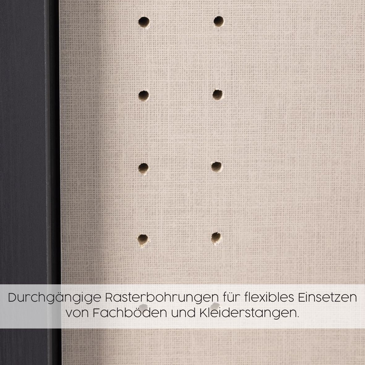 GOODproduct Drehtürenschrank »AGORDO« in zwei Griff-Farben, Breiten 91-405 cm, Dekor- oder Hochglanzfront, in 8 Breiten & 2 Höhen, MADE IN GERMANY