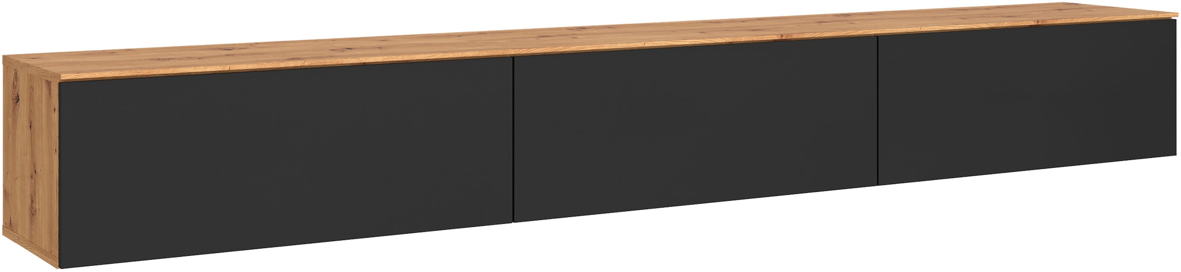 GOODproduct Lowboard »Paroli, TV-Board, TV-Schrank, 3 Klappen und viel Stauraum« hängend oder stehend, grifflos, modern, Breite 240cm