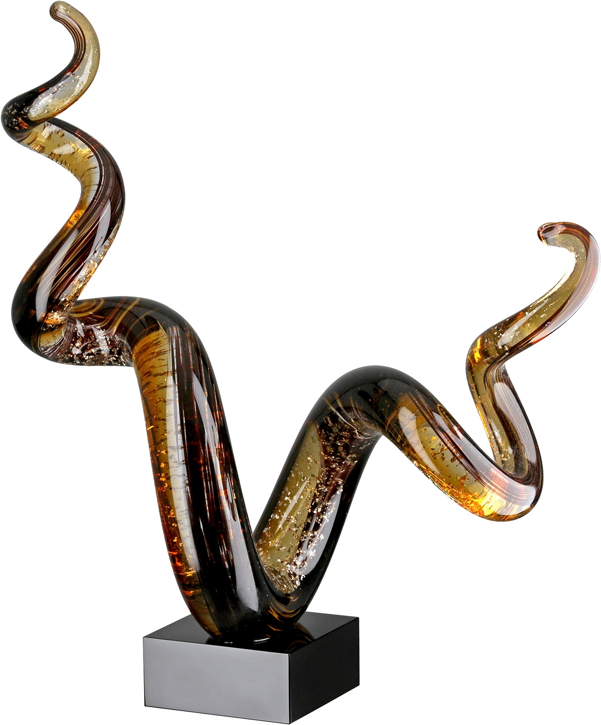GILDE Skulptur »Skulptur Tabas schwarz« Abstrakt modern Designskulptur Dekoobjekt Wohnzimmerdeko