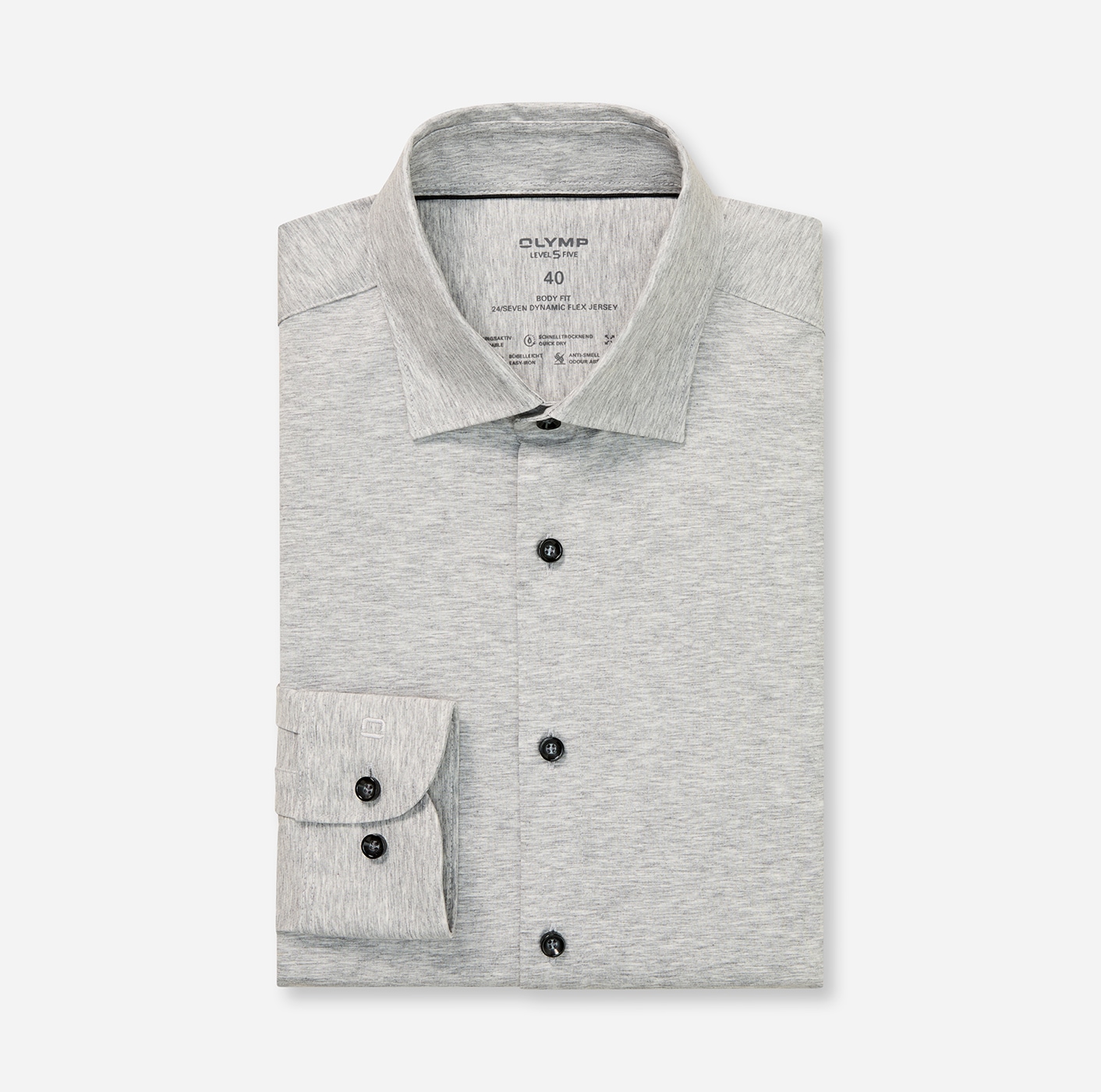 OLYMP Chemise d'affaires »Level Five body fit Jerseyshirt« en qualité jersey