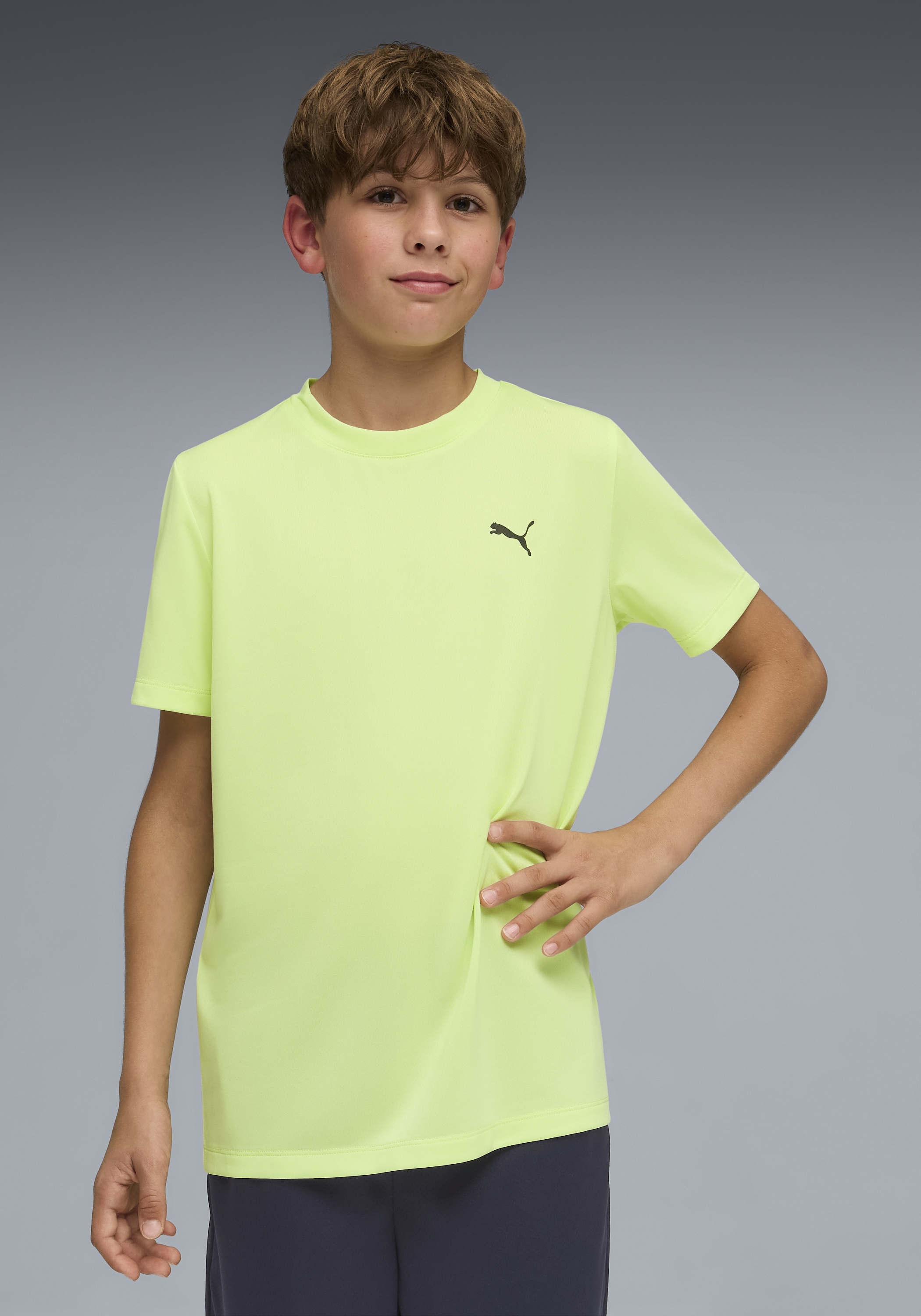 PUMA T-shirt »TAD ESS TEE B« ergonomische Schnitte, kurze Ärmel, sportlicher Stil