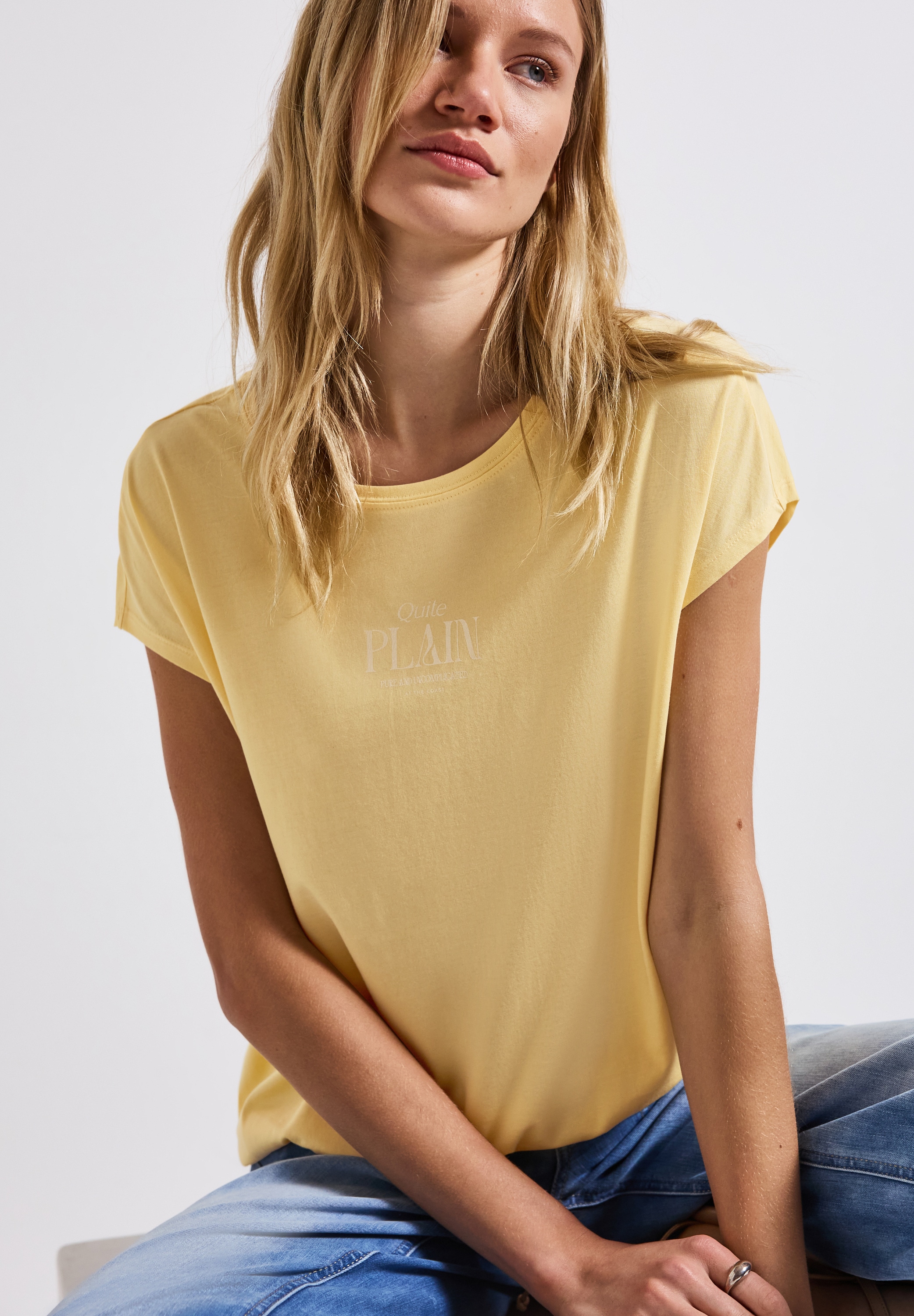 STREET ONE Shirttop mit Wording Print