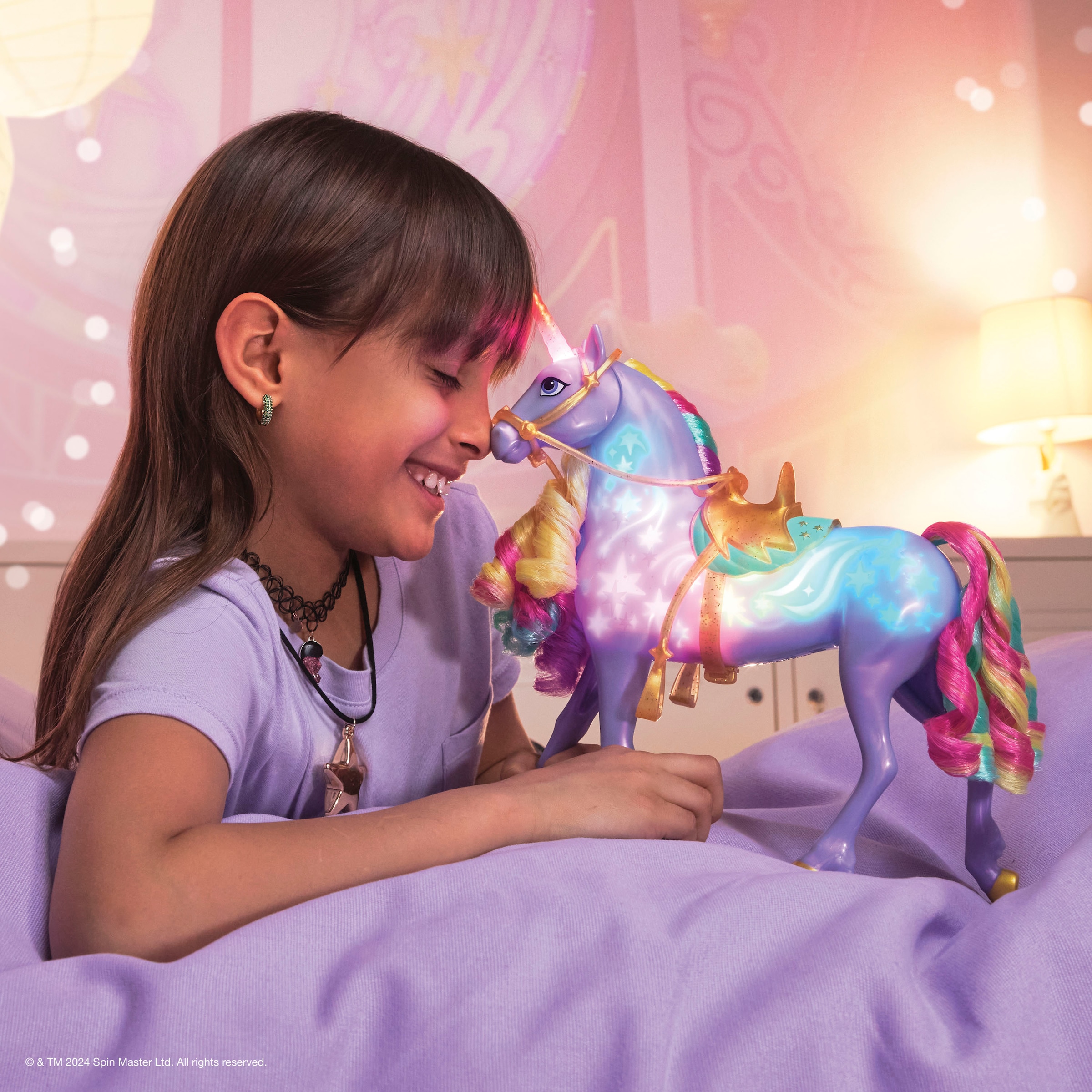 Spin Master Anziehpuppe »Unicorn Academy - Interactive Rainbow Light-Up Wildstar« mit Leuchteffekt