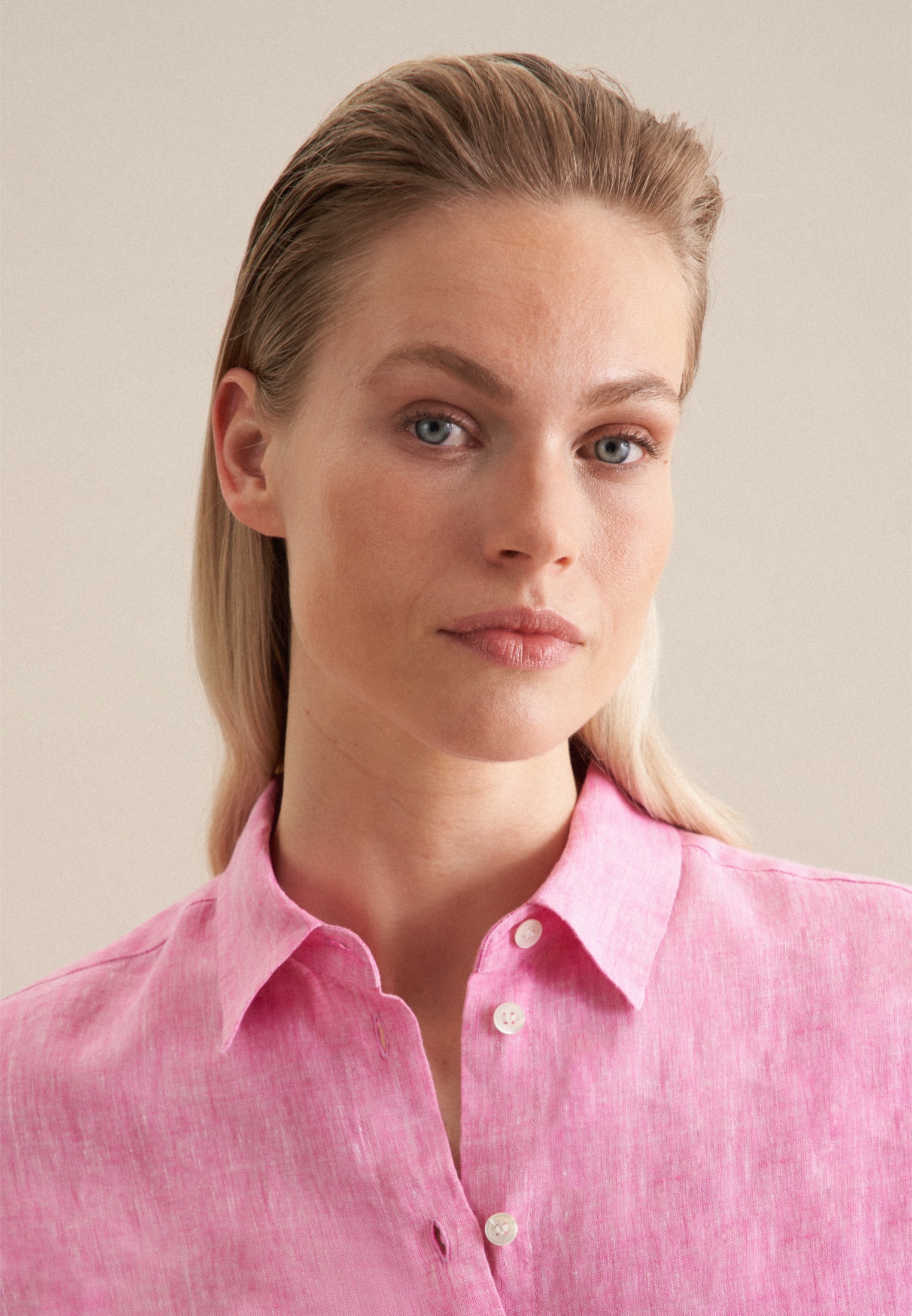 seidensticker Hemdbluse »Schwarze Rose« Langarm Kragen Garnfärber