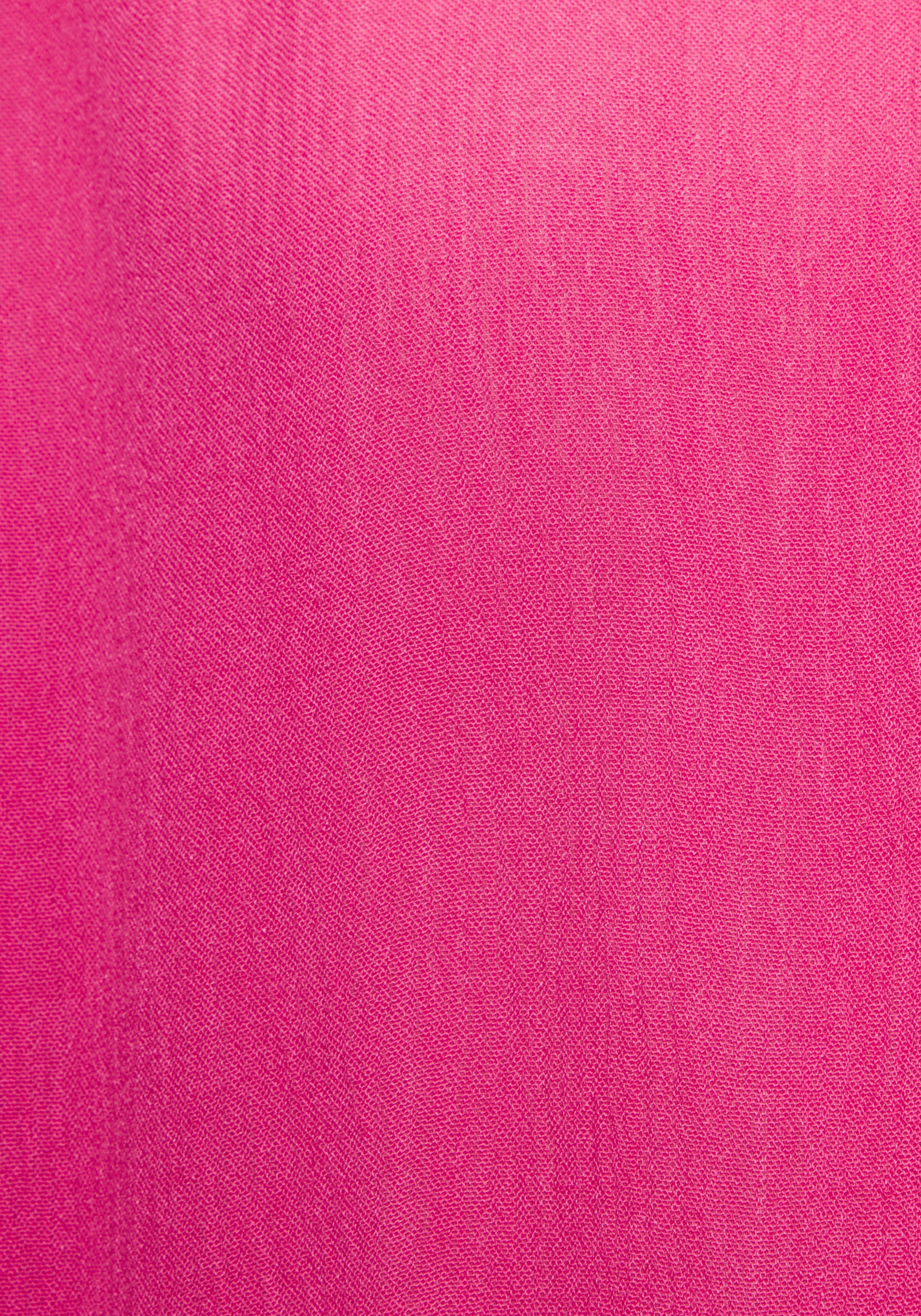 LASCANA Strandkleid »in leichter Crepe-Qualität mit variablem Tunnelzug in der Taille« Ohne Taschen kurzes Hemdblusenkleid, Sommerkleid, Longbluse mit langen Ärmeln