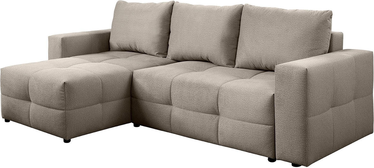 exxpo - sofa fashion Canapé d'angle Praktische Funktionsecke mit Federkern, Bettfunktion und Stauraum