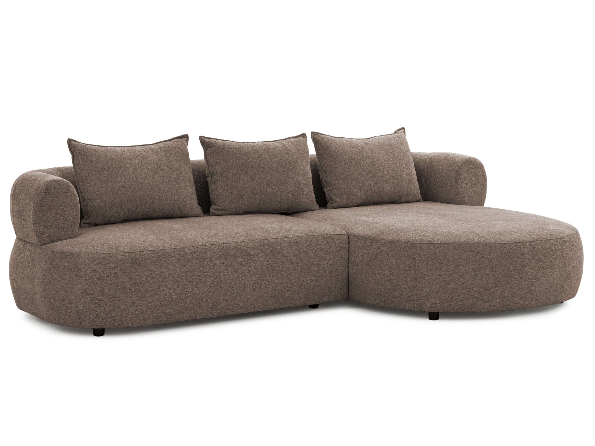 Home affaire Ecksofa »LUSSAC L-Form Design-Sofa mit Zierkissen, Masse B/T/H: 257/159/78 cm« hoher Sitzkomfort und modernes Design, Sofa ohne Bettfunktion