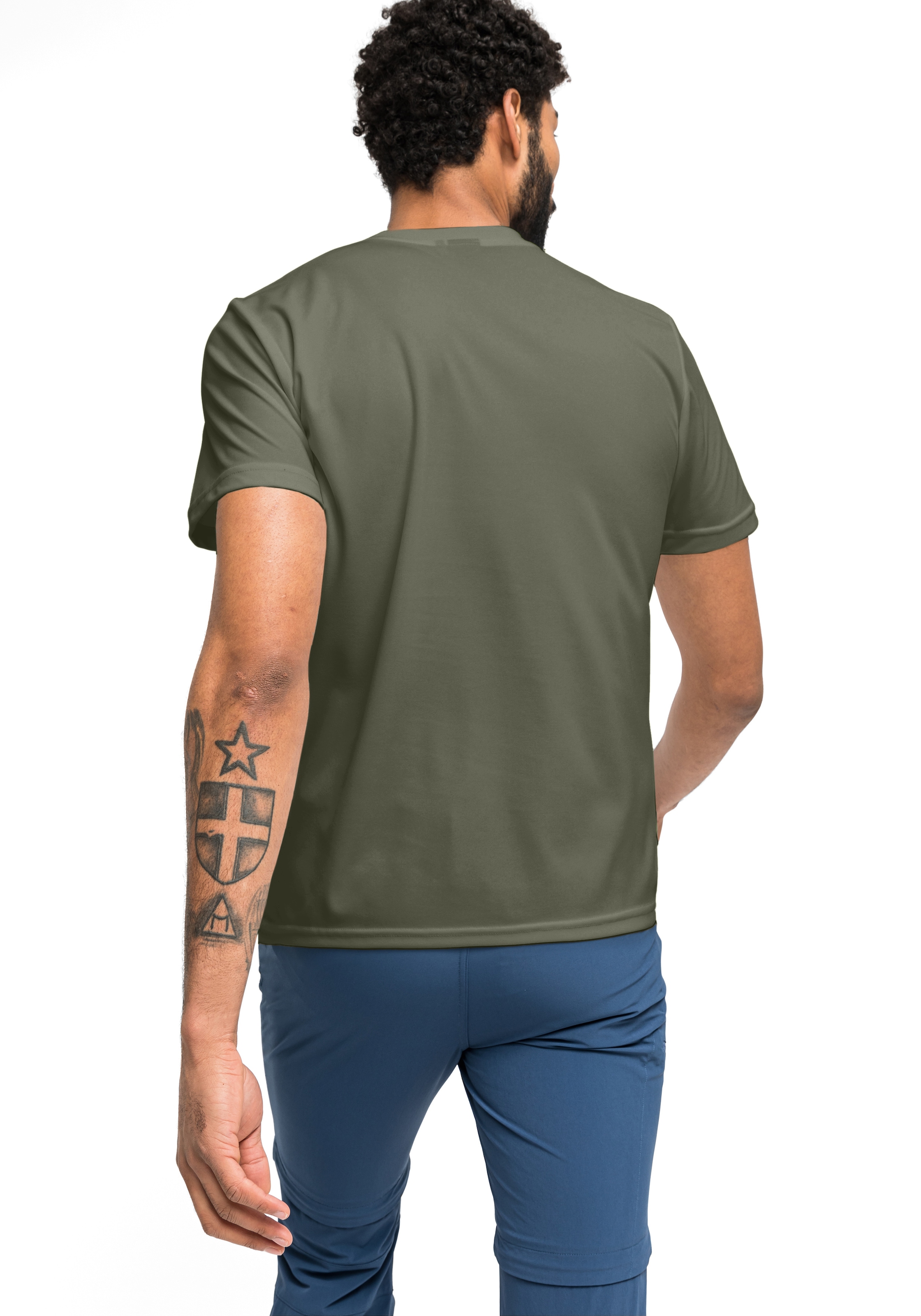Maier Sports T-shirt »Walter« Herren Kurzarmshirt, leichtes Sommer Funktionsshirt, Rundhals, Reg Fit