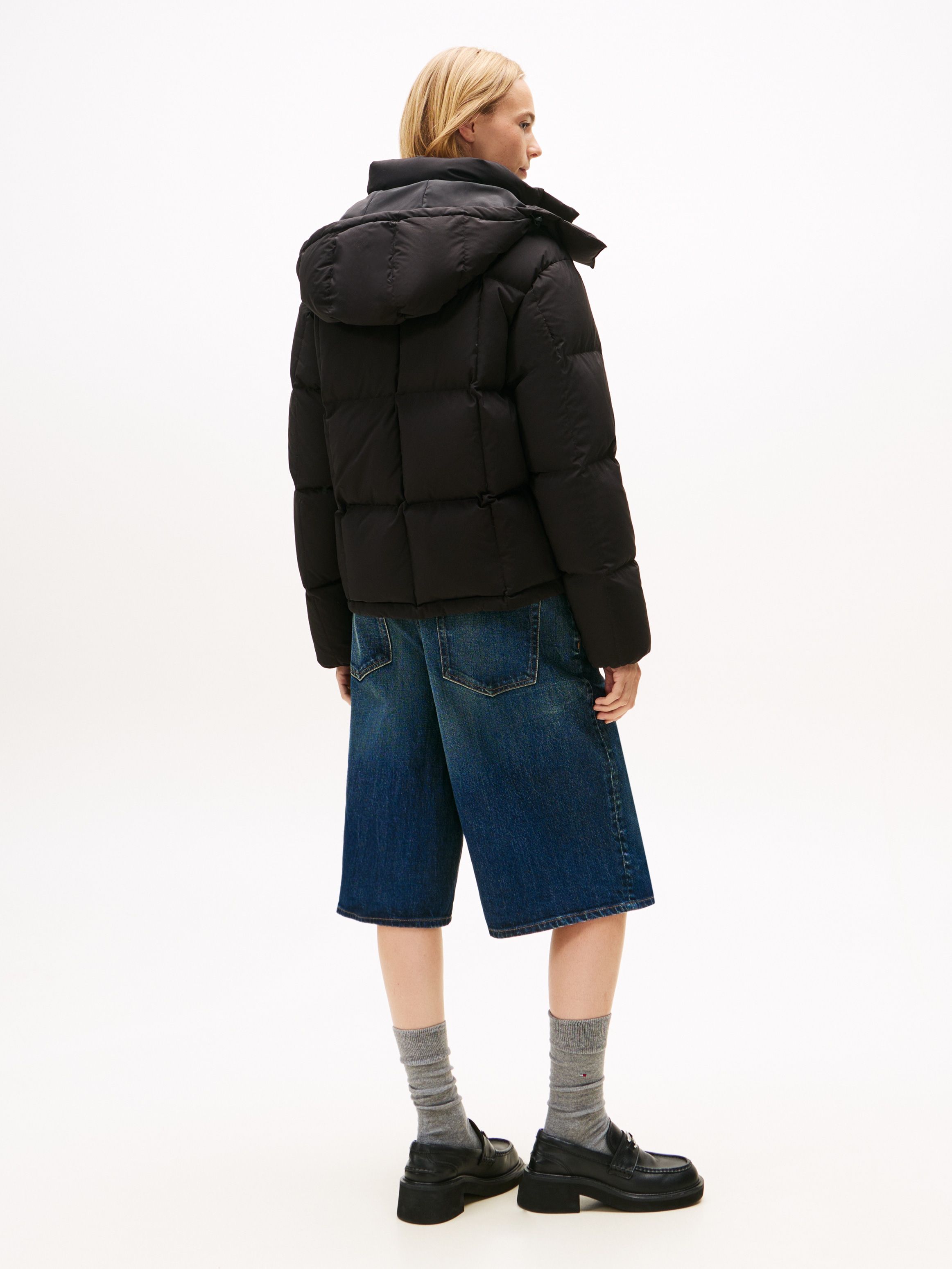 Tommy Jeans Steppjacke »TJW ALASKA GRID DOWN JACKET EXT« mit Kapuze