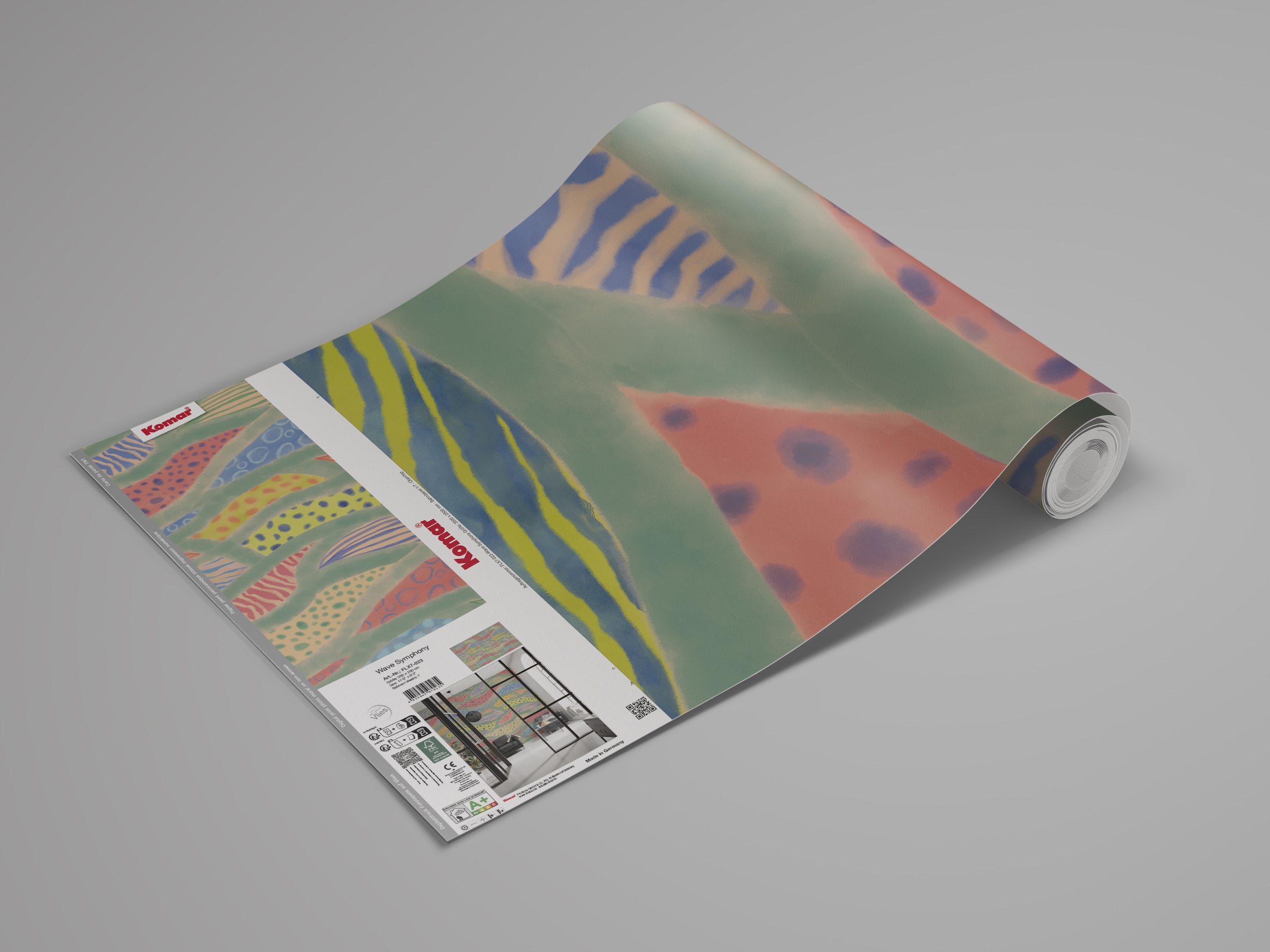 Komar Fototapete »Komar Vlies Fototapete - Wave Symphony - Grösse 350 x 250 cm« bedruckt glatt