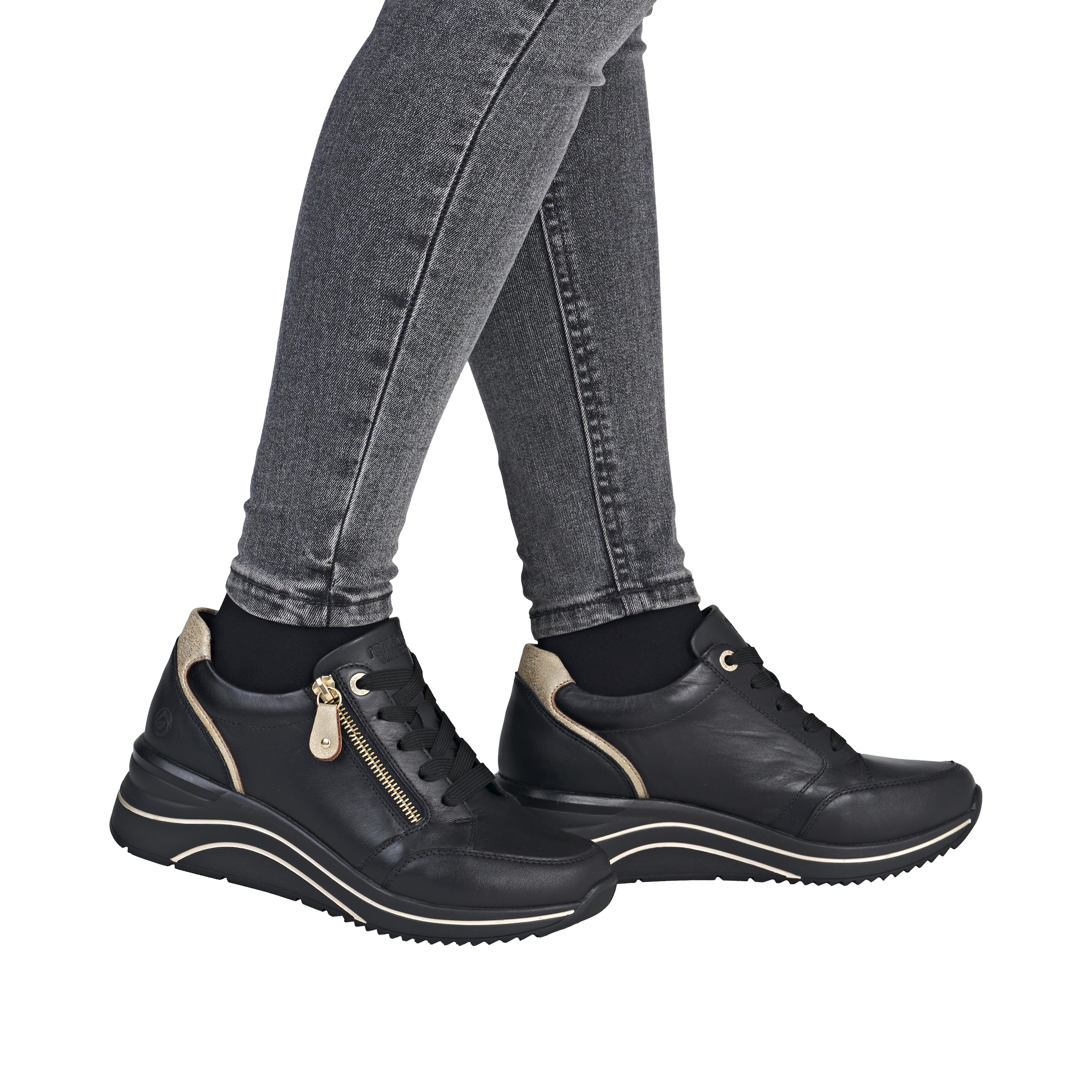 Remonte Baskets compensées  , chaussure de loisirs, chaussure basse, chaussure à lacets avec membrane Rieker TEX