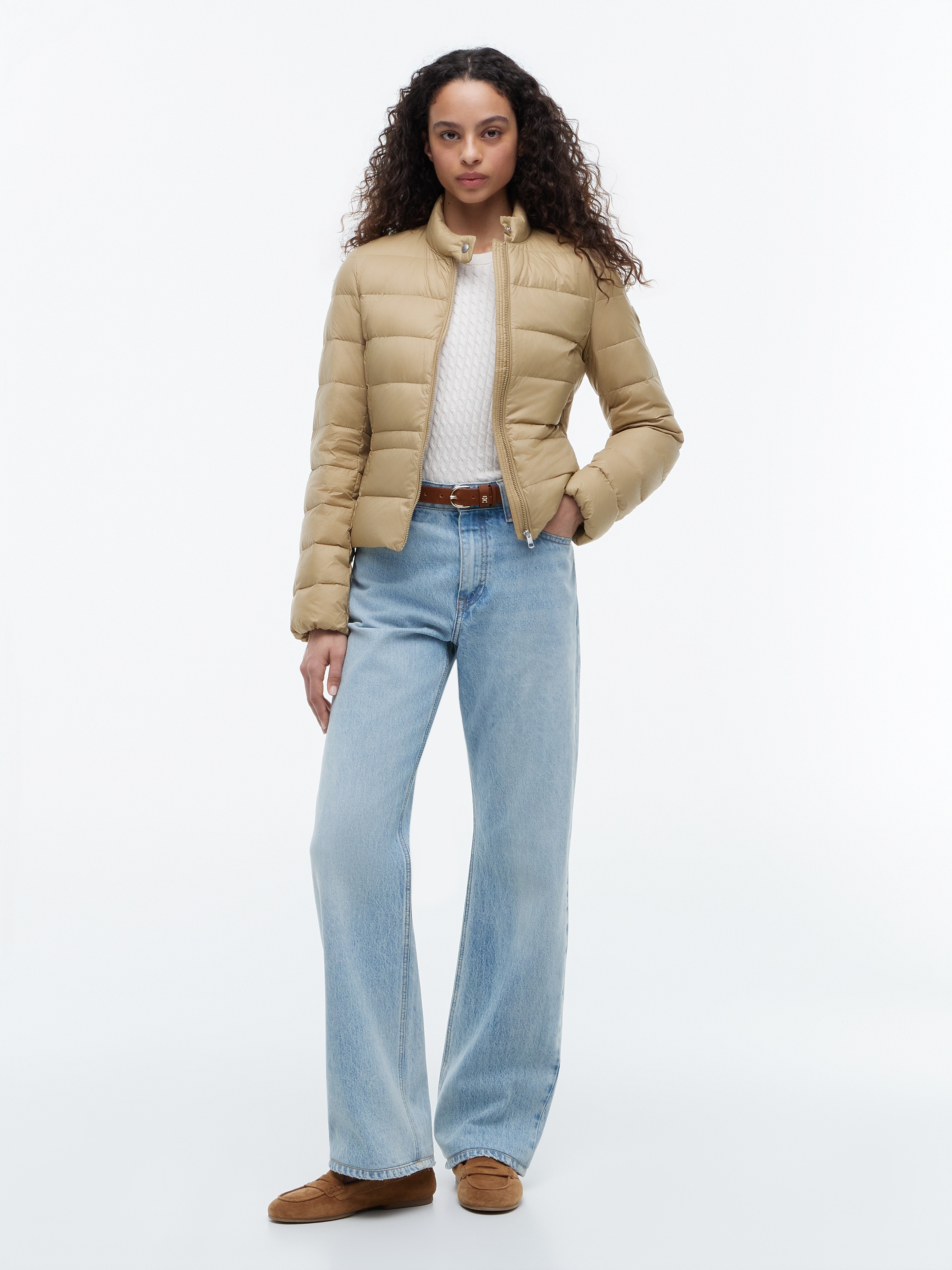 Tommy Hilfiger Doudoune »LW DOWN PACKABLE JACKET« sans capuche en fibre synthétique facile d'entretien, qualité matelassée légère