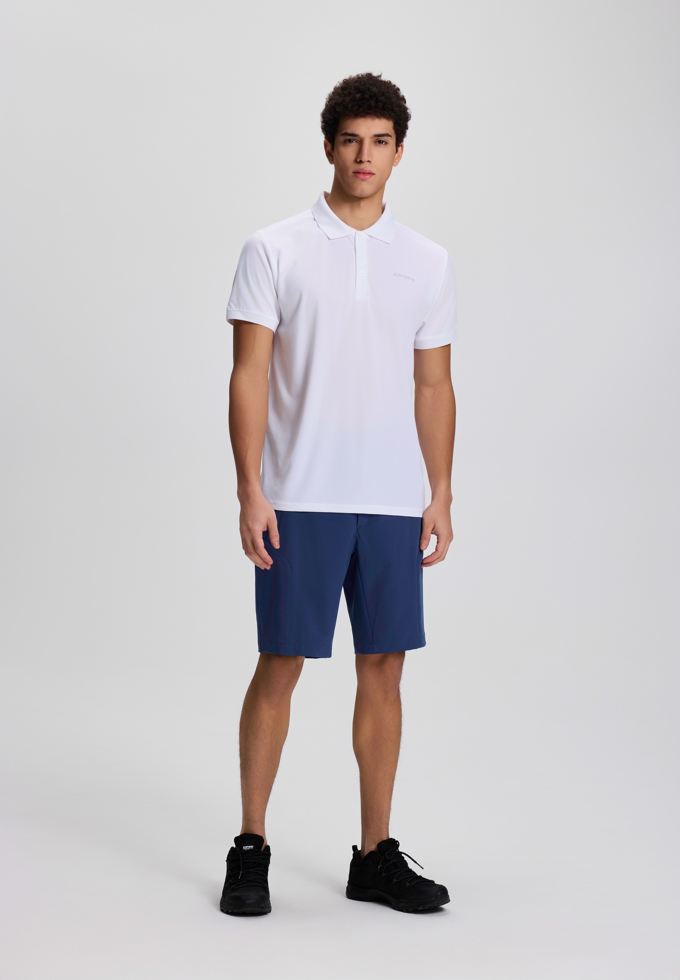 Icepeak Poloshirt »H POLOSHIRT BELLMONT« Kurzarm-Ausführung, mit Polokragen und Knopfleiste, unifarben