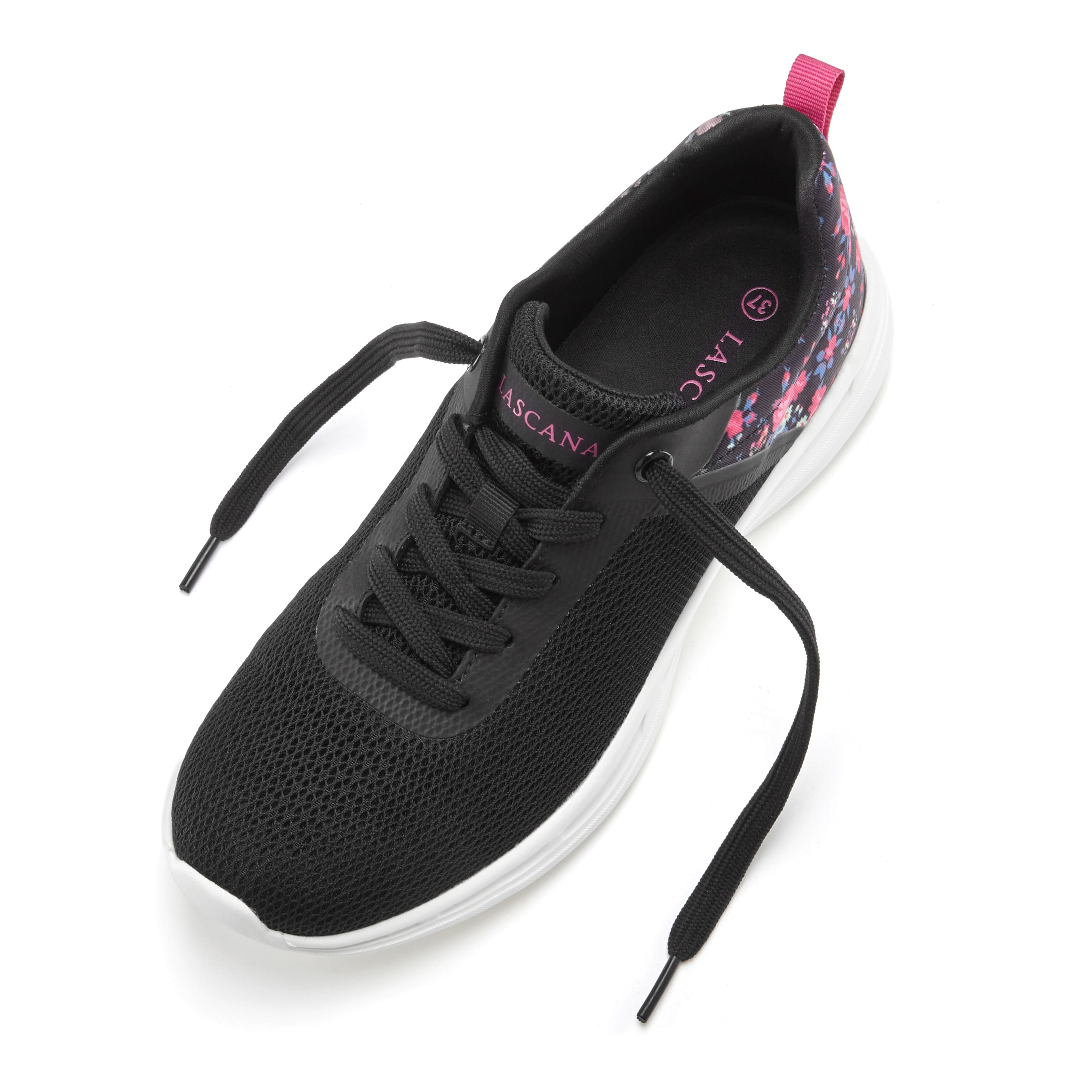 LASCANA Sneakers »Freizeitschuh, Halbschuh,«  mit Blumen-Print VEGAN
