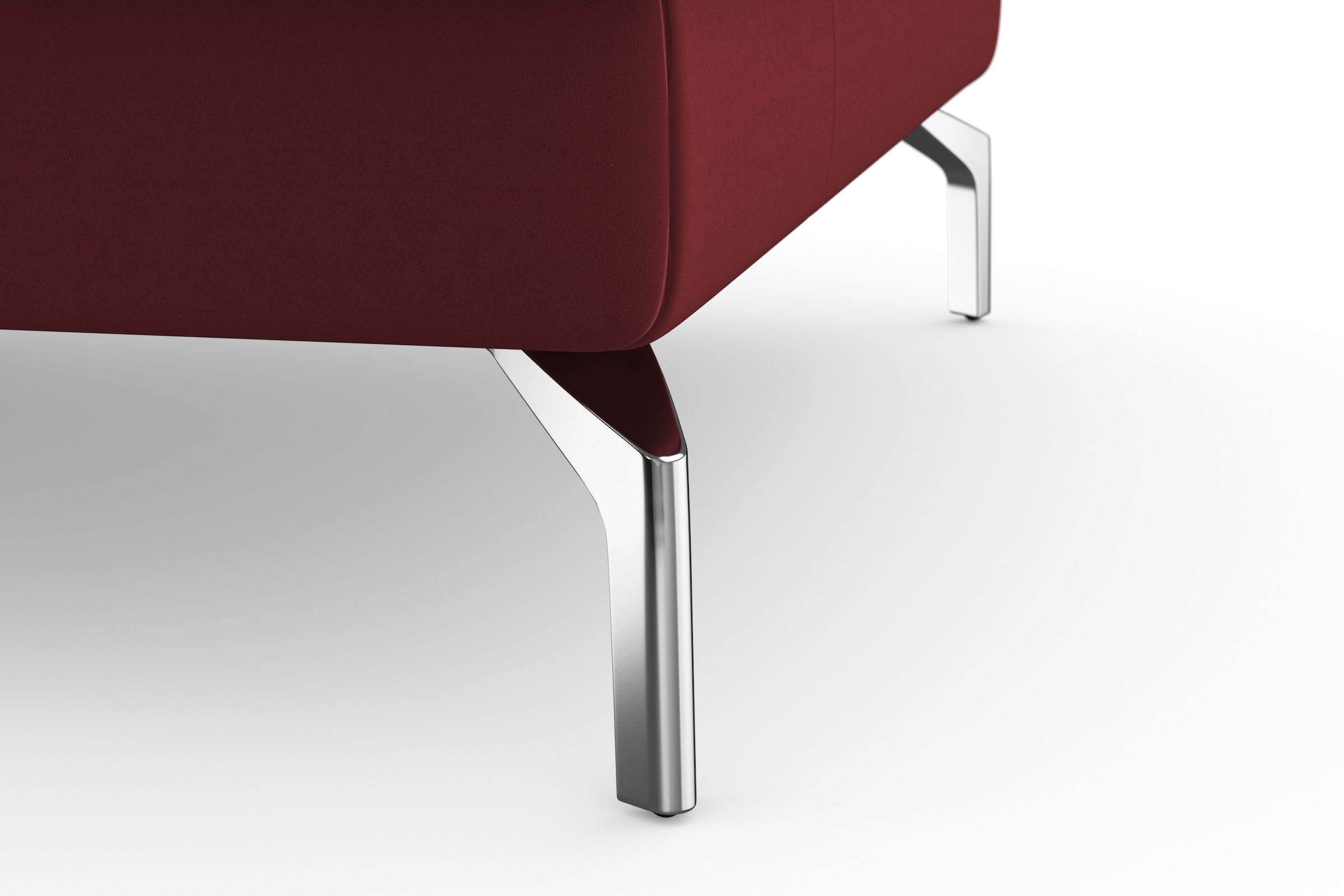 sit&more Ecksofa »Bendigo L-Form« inklusive Sitztiefenverstellung, Bodenfreiheit 15 cm, 2 Fussfarben