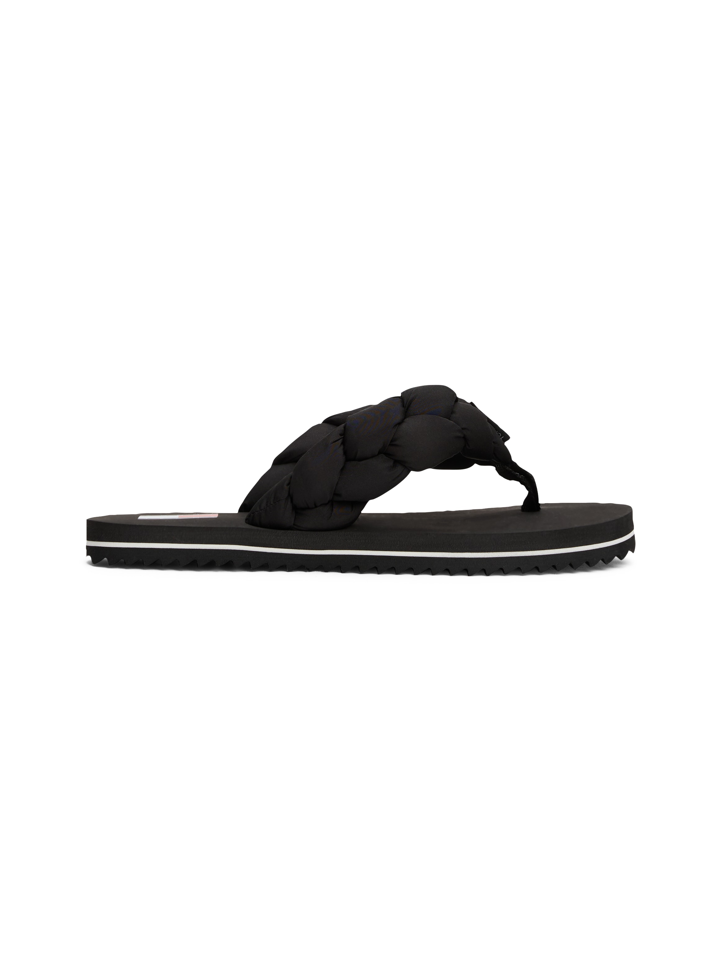 Tommy Jeans Séparateur d'orteils »BRAIDED THONG BEACH SANDAL«  , Dianette, chaussure d'été avec bande tressée et rembourrée