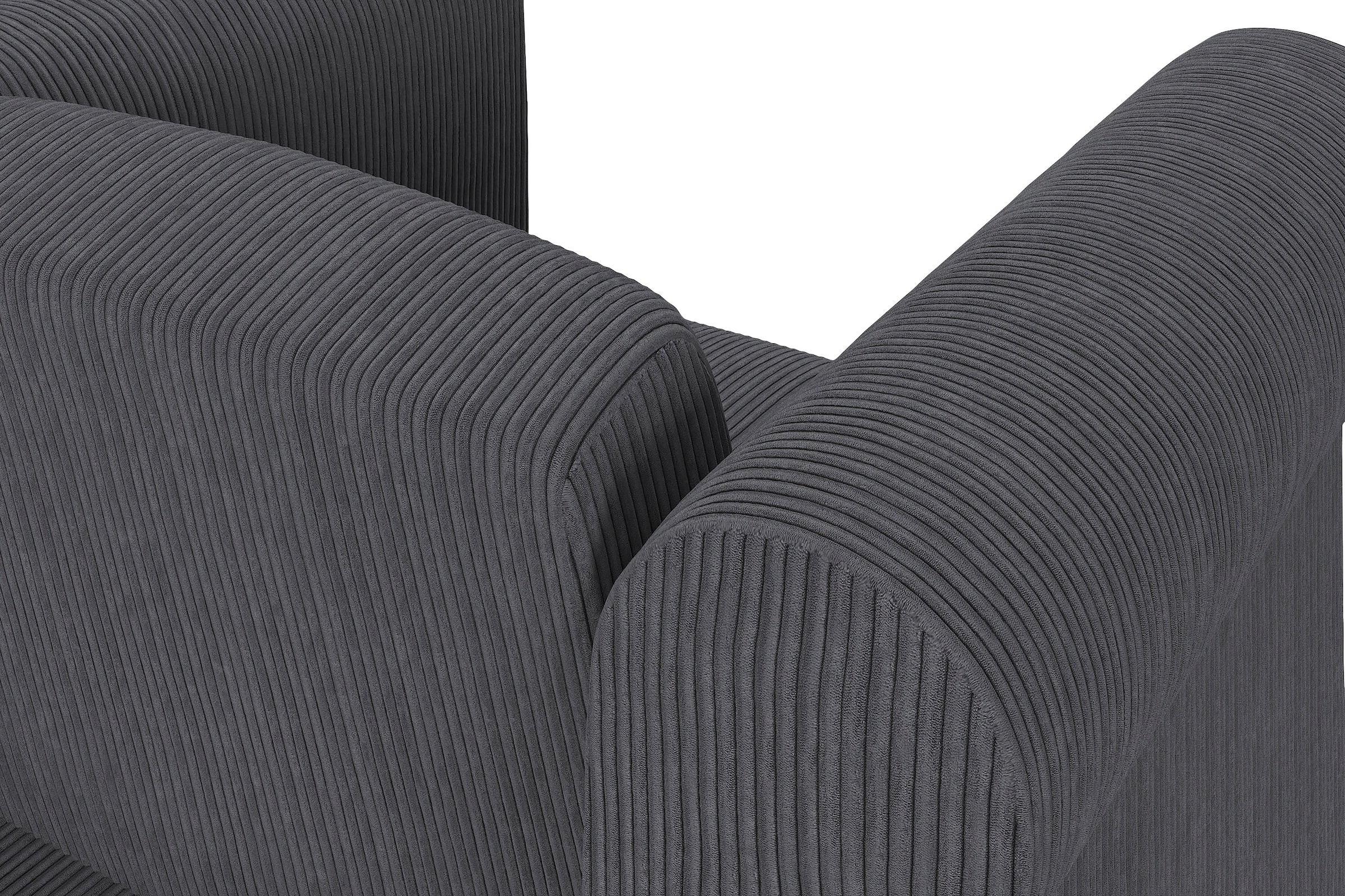 Dorel Home Chesterfield-Sessel »Felix II in Breit-Cord« mit Rückenlehne 3-fach verstellbar, Beine Massivholz, Sitzhöhe 46 cm