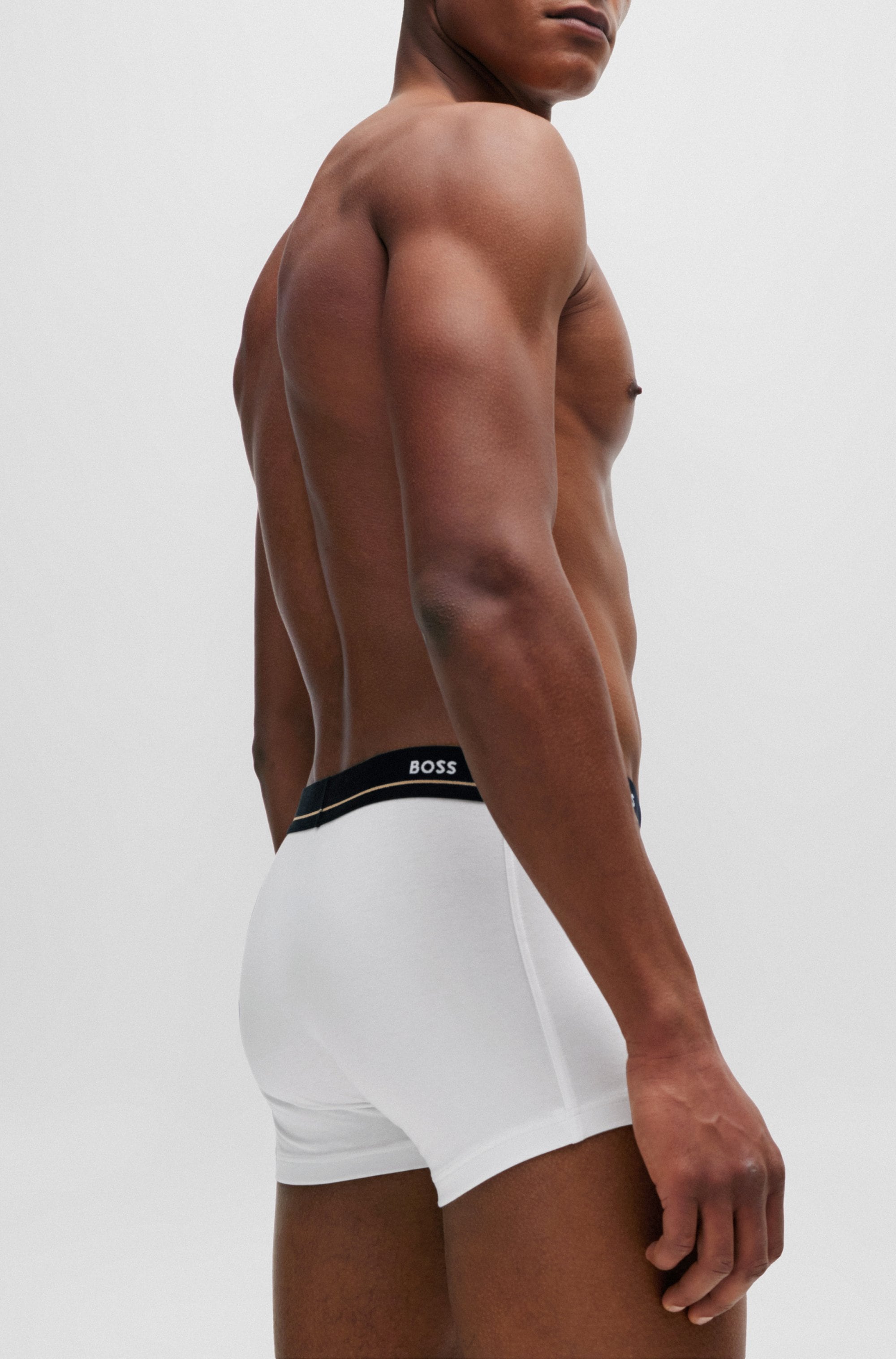 BOSS Tronc »Trunk 5P Essential« Packung, 5er Pack, 5 cuis mit modischem, teilweise kontrastfarbenen BOSS Logo-Elastikbund