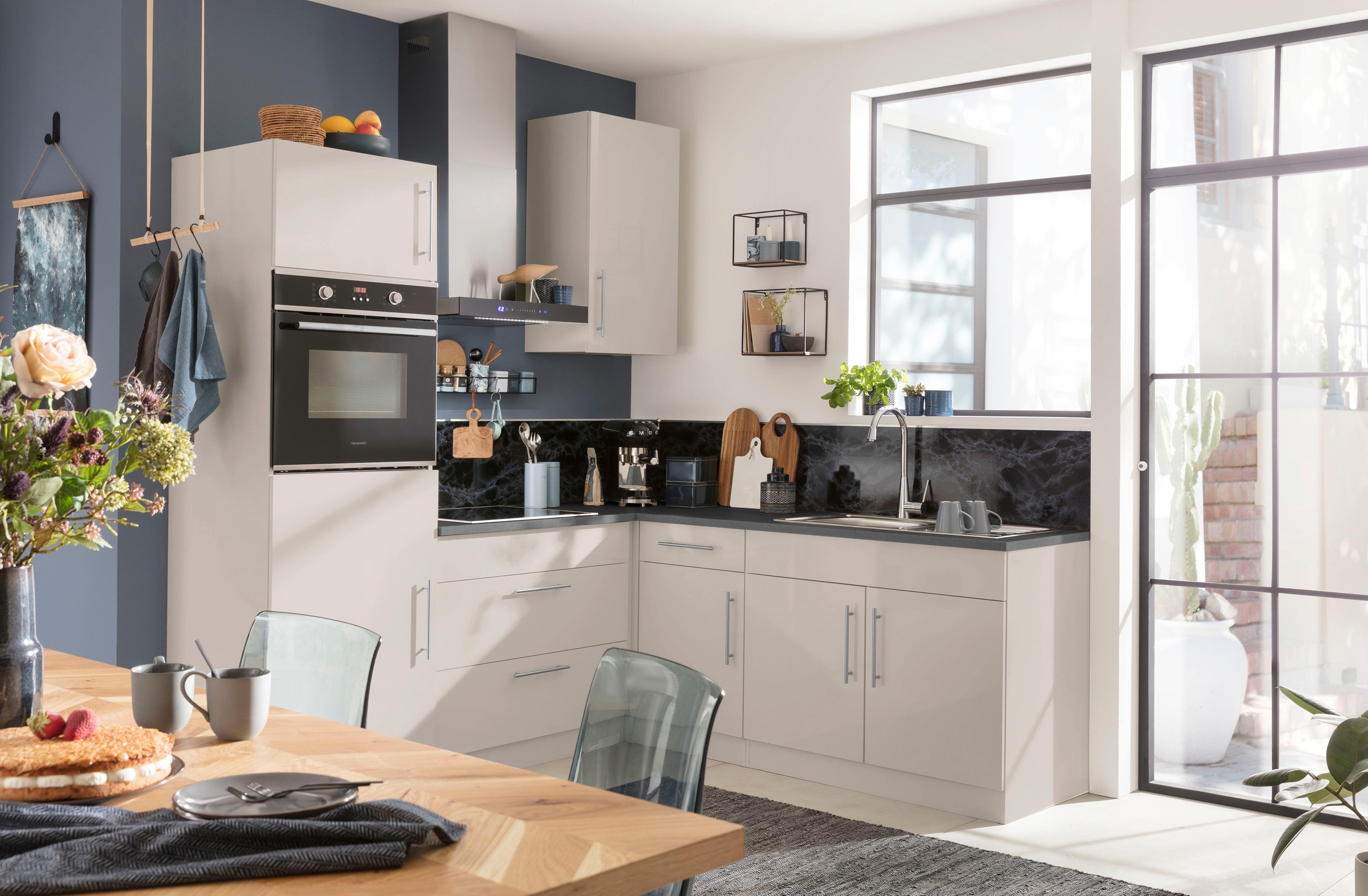 wiho Küchen Eckunterschrank »Cali, TOPSELLER« 100 cm breit, Planungsmass 110 cm, ohne Arbeitsplatte