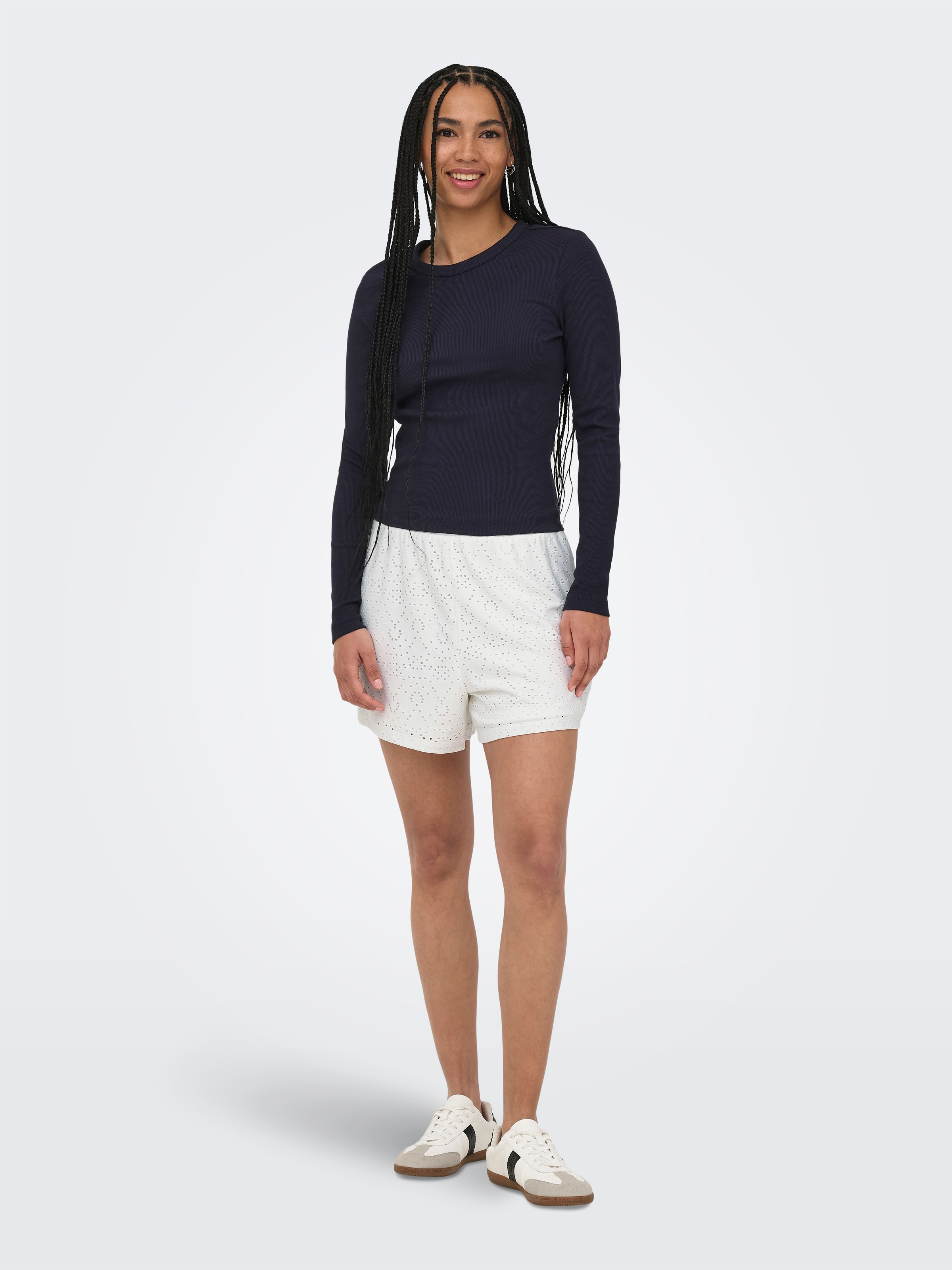 ONLY Short »ONLSMILLA LOOSE SHORTS JRS«  Mélange de matériaux, coupe ample