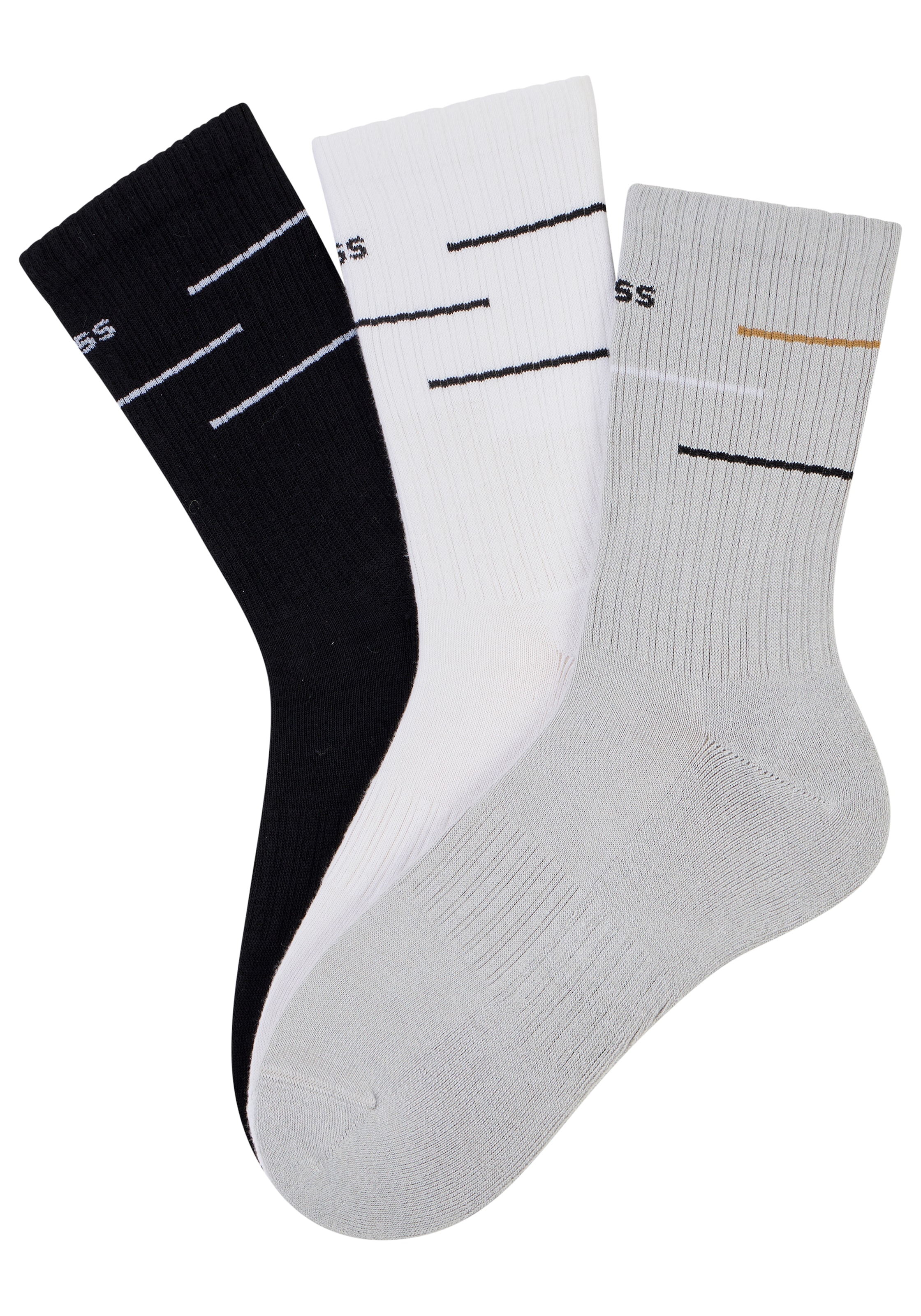 BOSS Basicsocken »3P QS Rib Line VB« 3 Paar tlg.