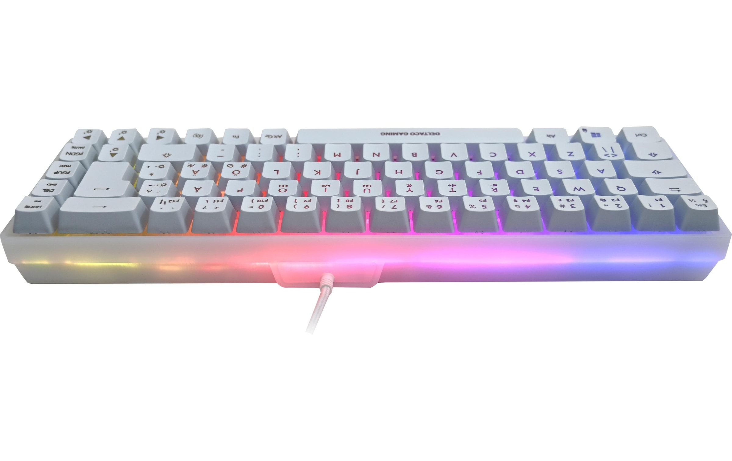 DELTACO Clavier de jeu »GAM-158-W RGB« ()