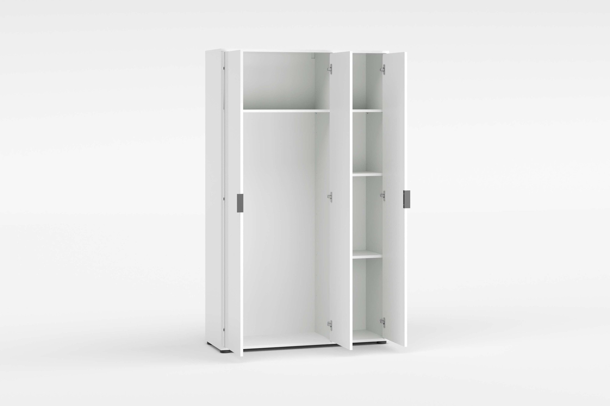 Home affaire Armoire multi-usages »JOLLY, Stauraumschrank , Breite 107 cm , Höhe 178 cm« 1 cuis tlg. 3 Türen,3 kleine ,1 grosser Einlegeboden- Schrank hochglanz lackiert