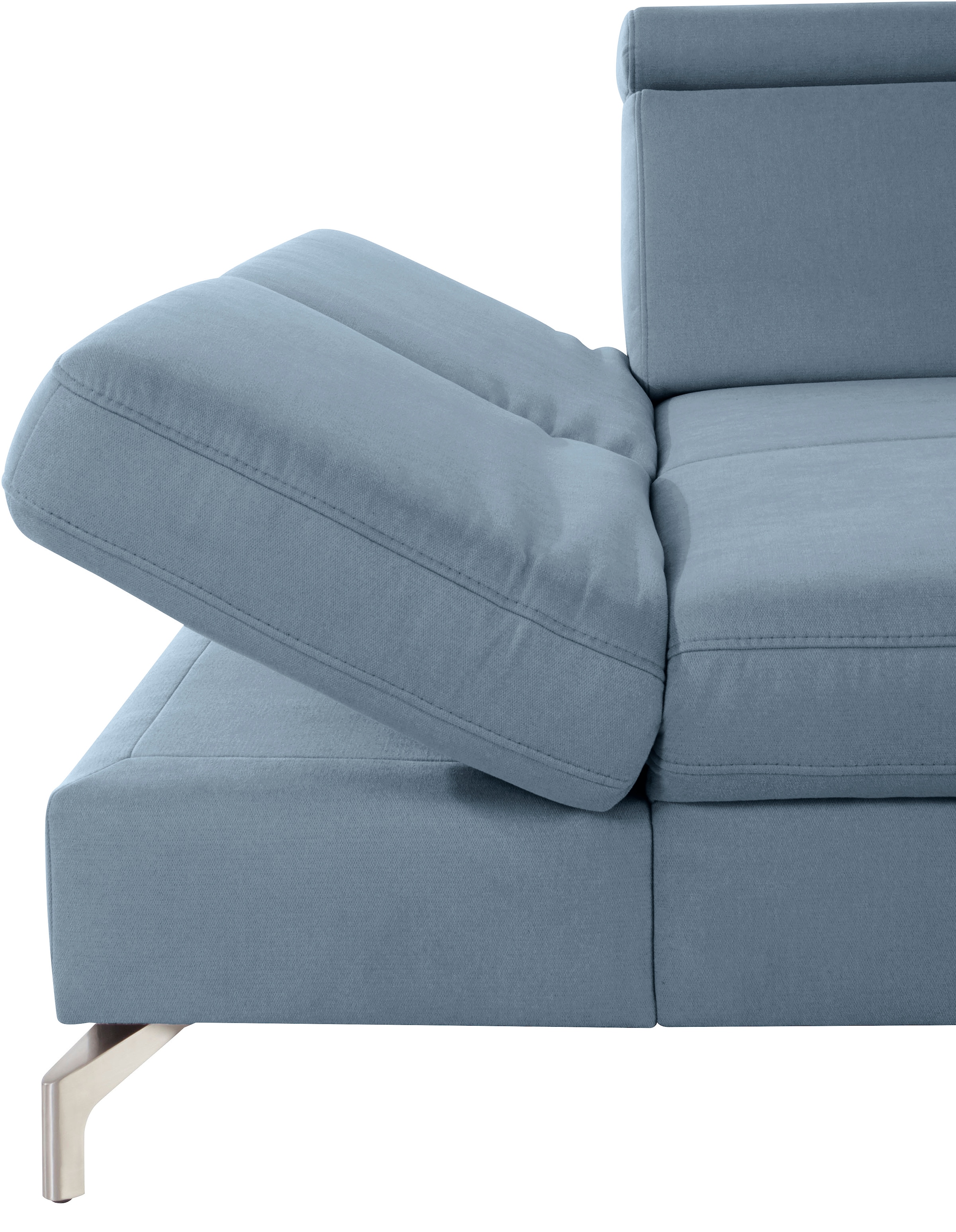 sit&more Canapé d'angle »Brisbane L-Form« Fusshöhe 12 cm, inklusive Sitztiefen-, Armteil- und Kopfteilverstellung