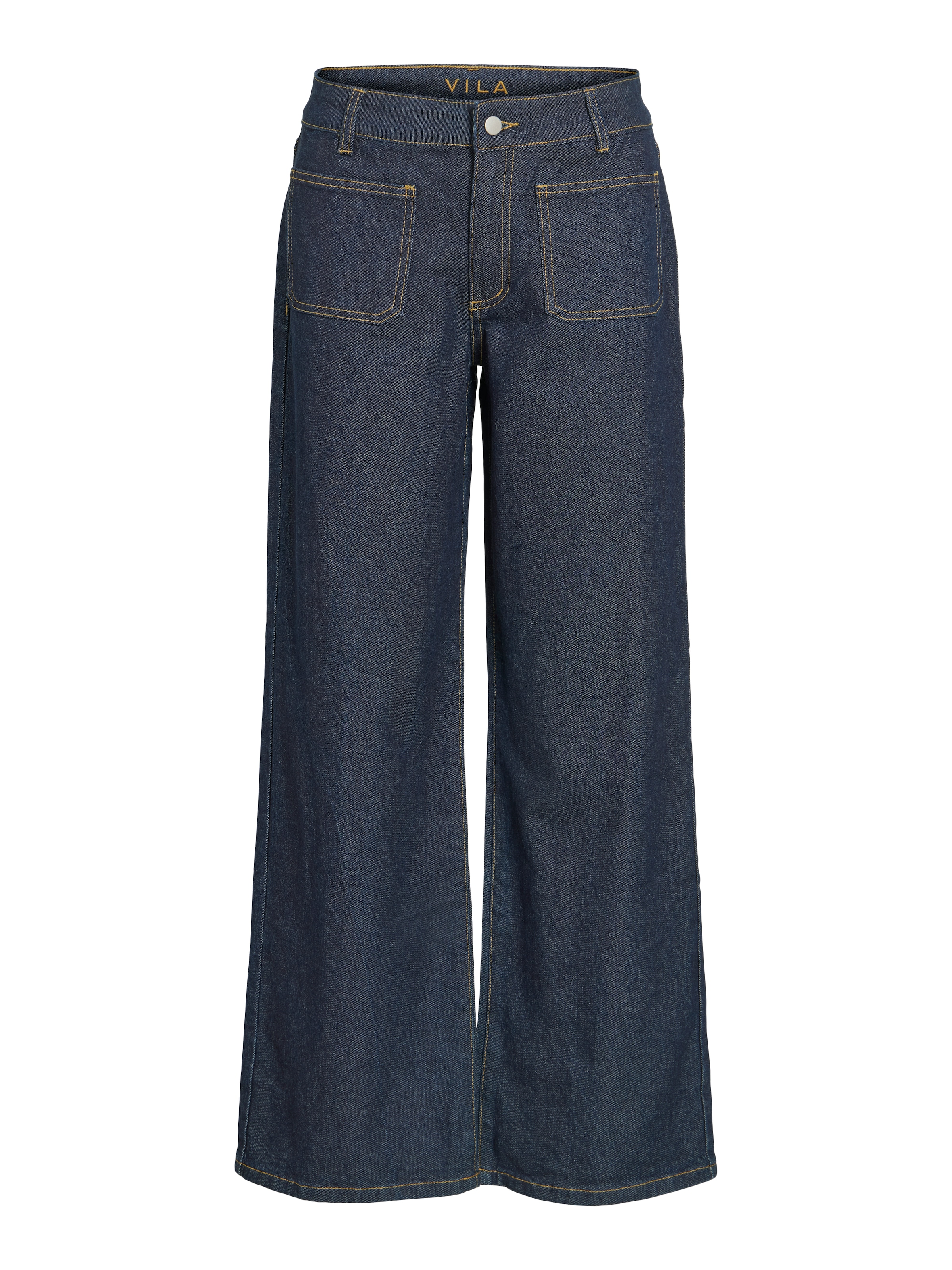 Vila Jeans large »VIFLORIE RIO RW WIDE POCKET JEANS - NOOS« mélange coton, coupe régulière