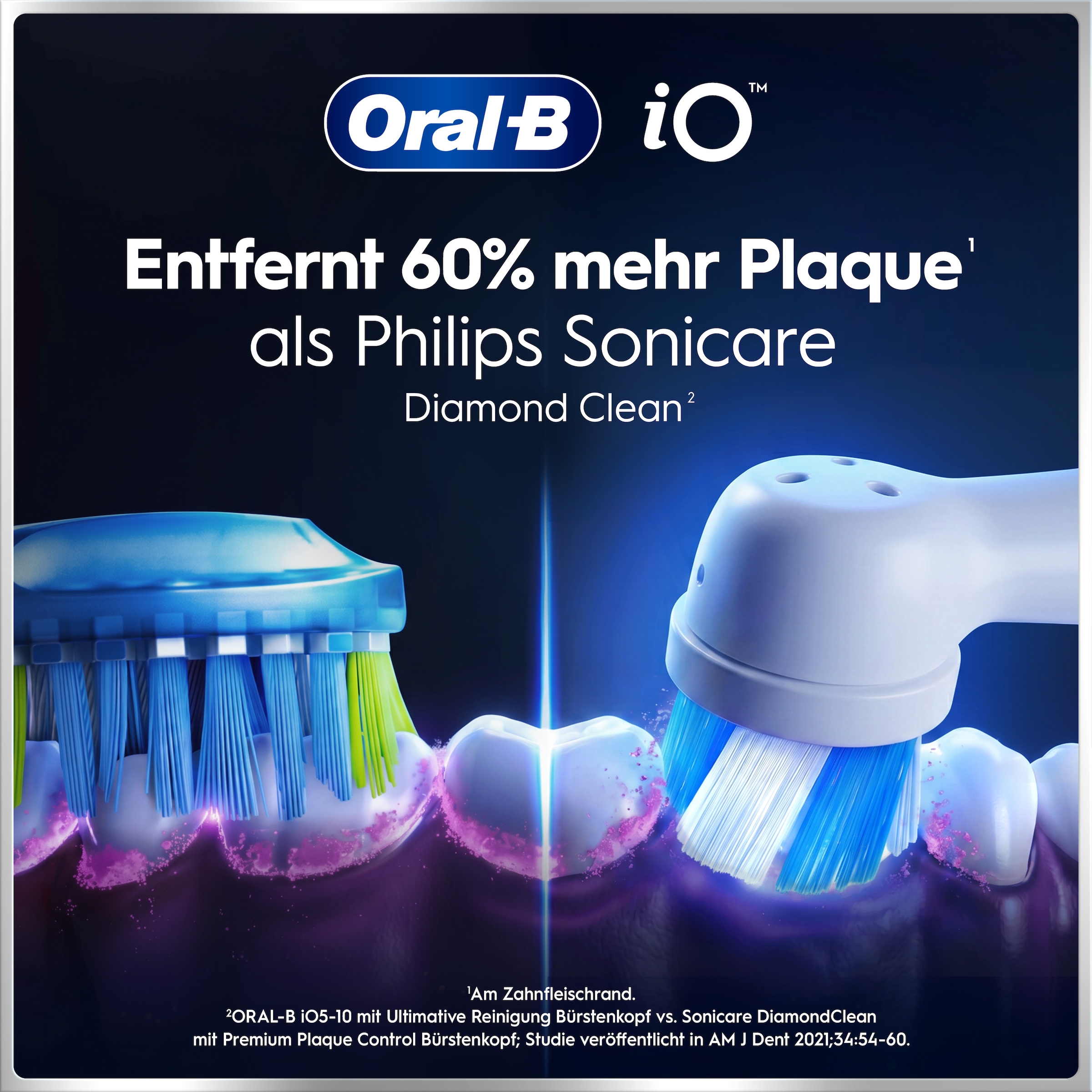 Oral-B Brosse à dents électrique »iO Series 6 N« 2 cuis Aufsteckbürsten technologie magnétique, écran et étui de voyage