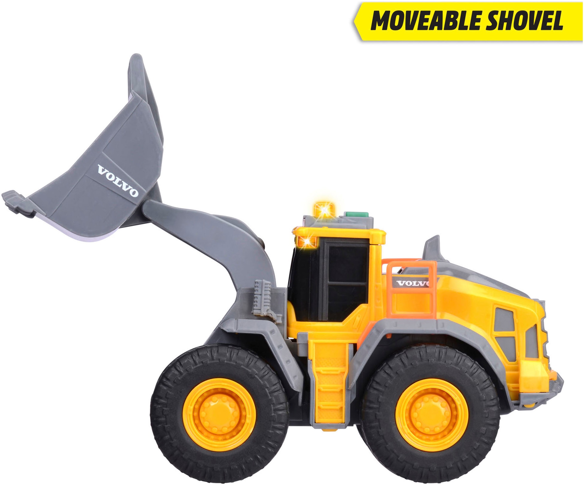 Dickie Toys Jouet chargeur à roues »Volvo Wheel Loader« mit Licht und Sound
