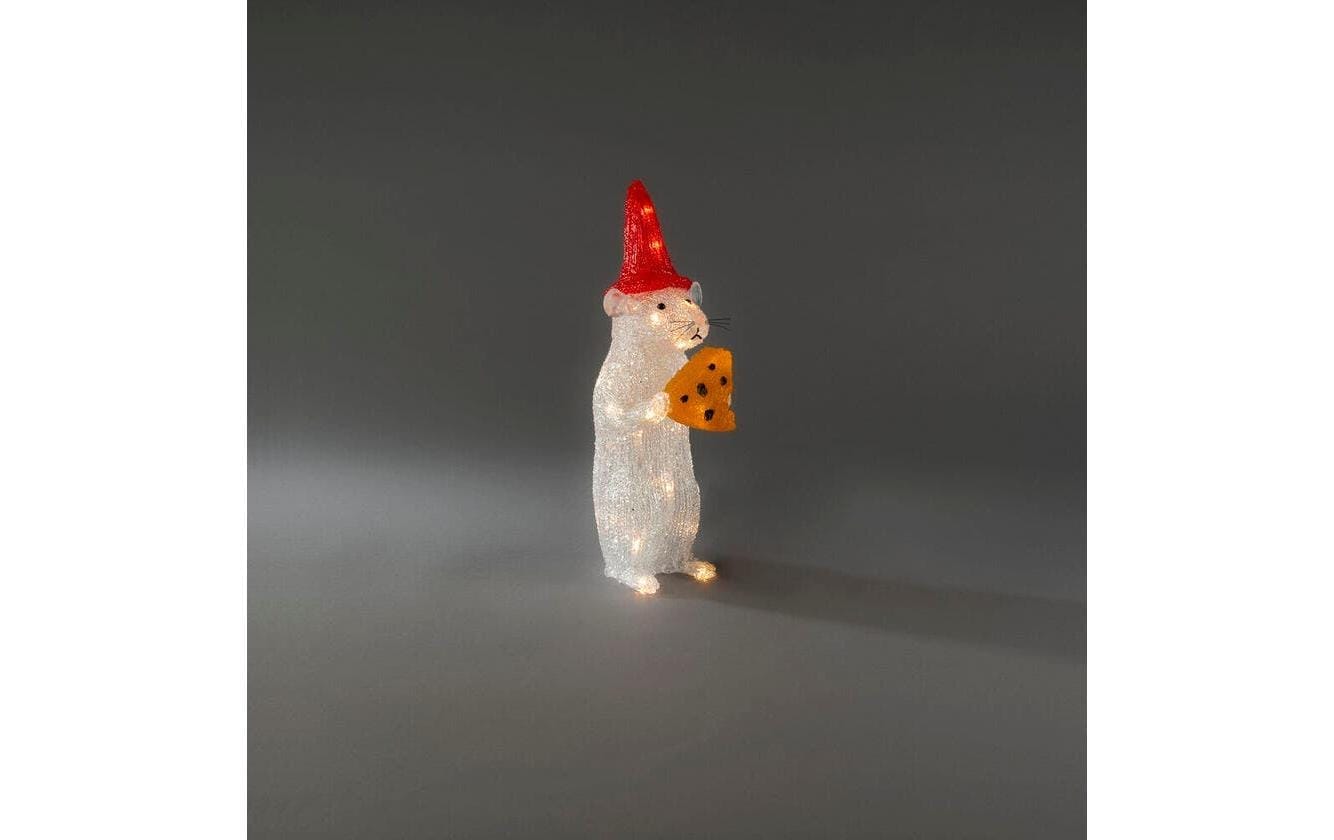 KONSTSMIDE Lumière décorative LED »LED Acryl Maus mit Käse 24 warmweisse Dioden«