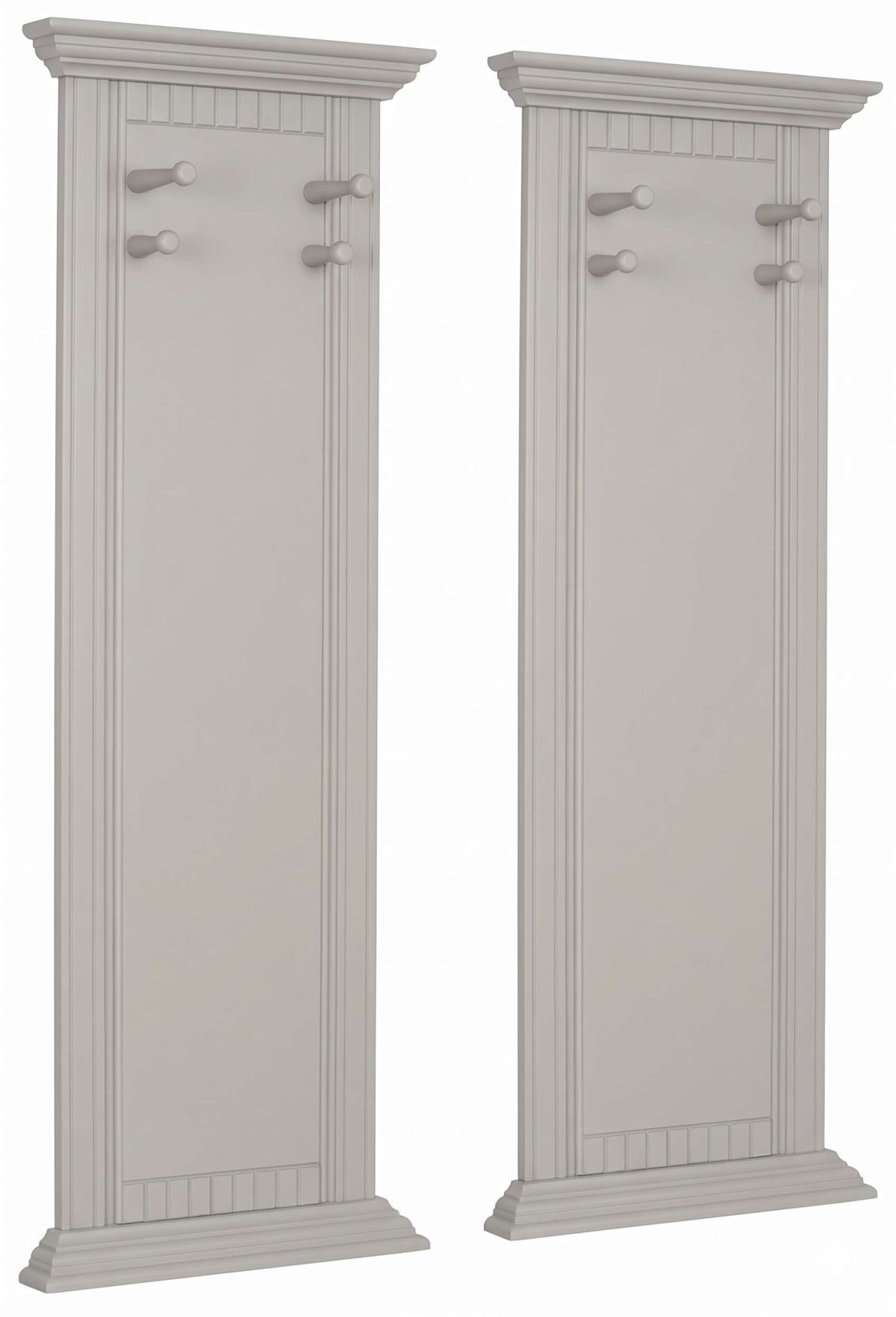 GOODproduct Panneau de vestiaire »Rustic, Set aus 2 Paneelen, Landhausstil« 2 cuis tlg. en pin massif, avec rainures décoratives