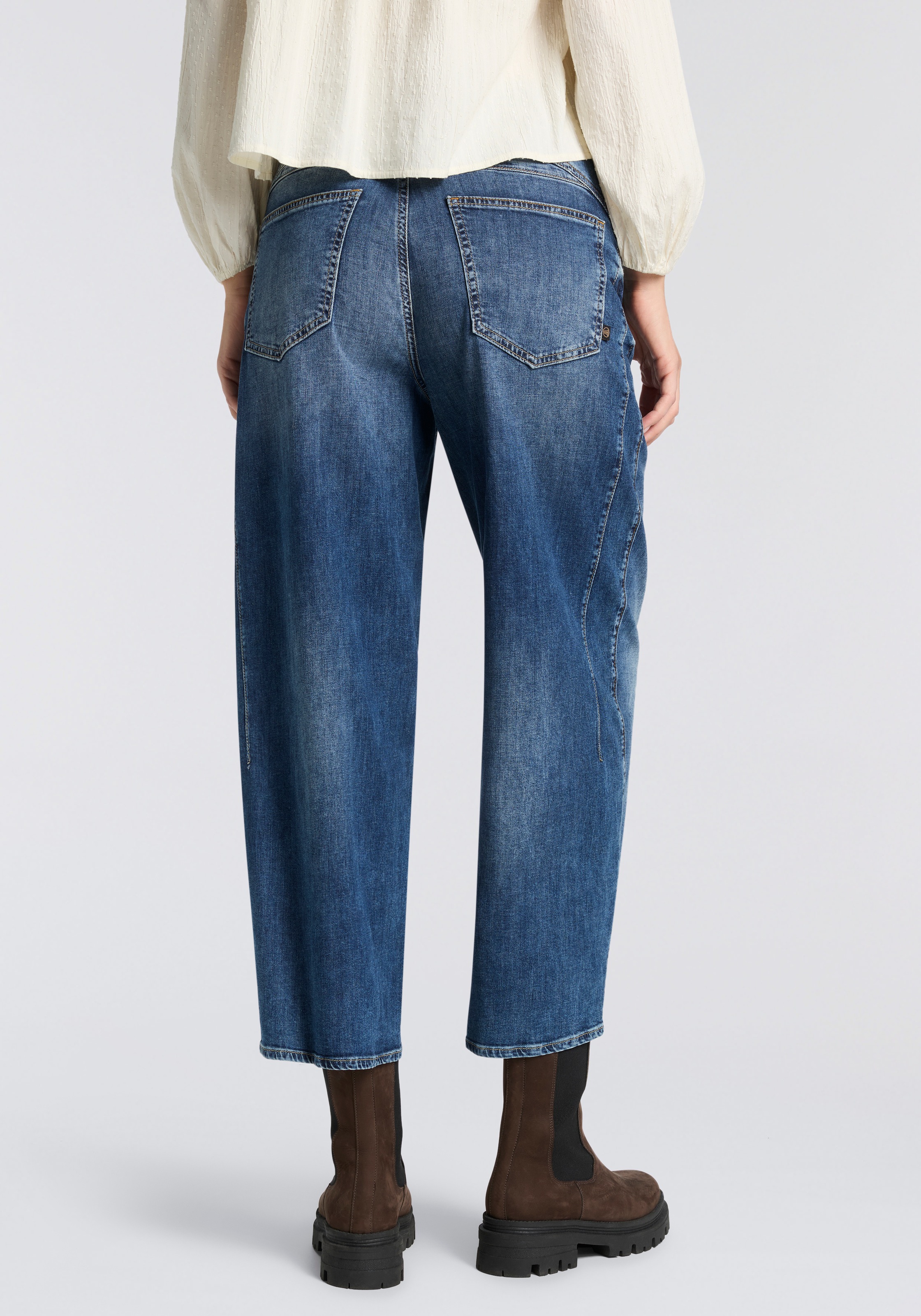 Herrlicher Loose-fit-Jeans »Barrow Denim Light« Cropped